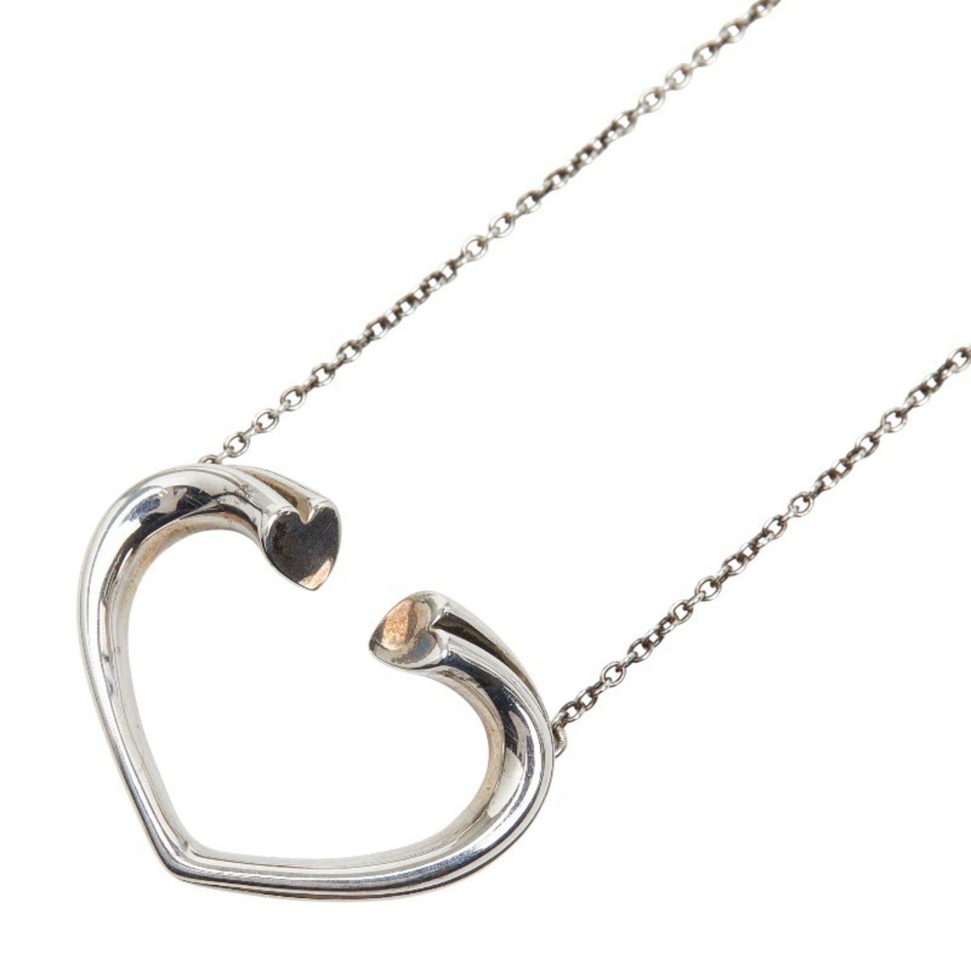 Tiffany & Co. Tenderness Heart Necklace in 925 Sterling Silver for Women. TIFFANY