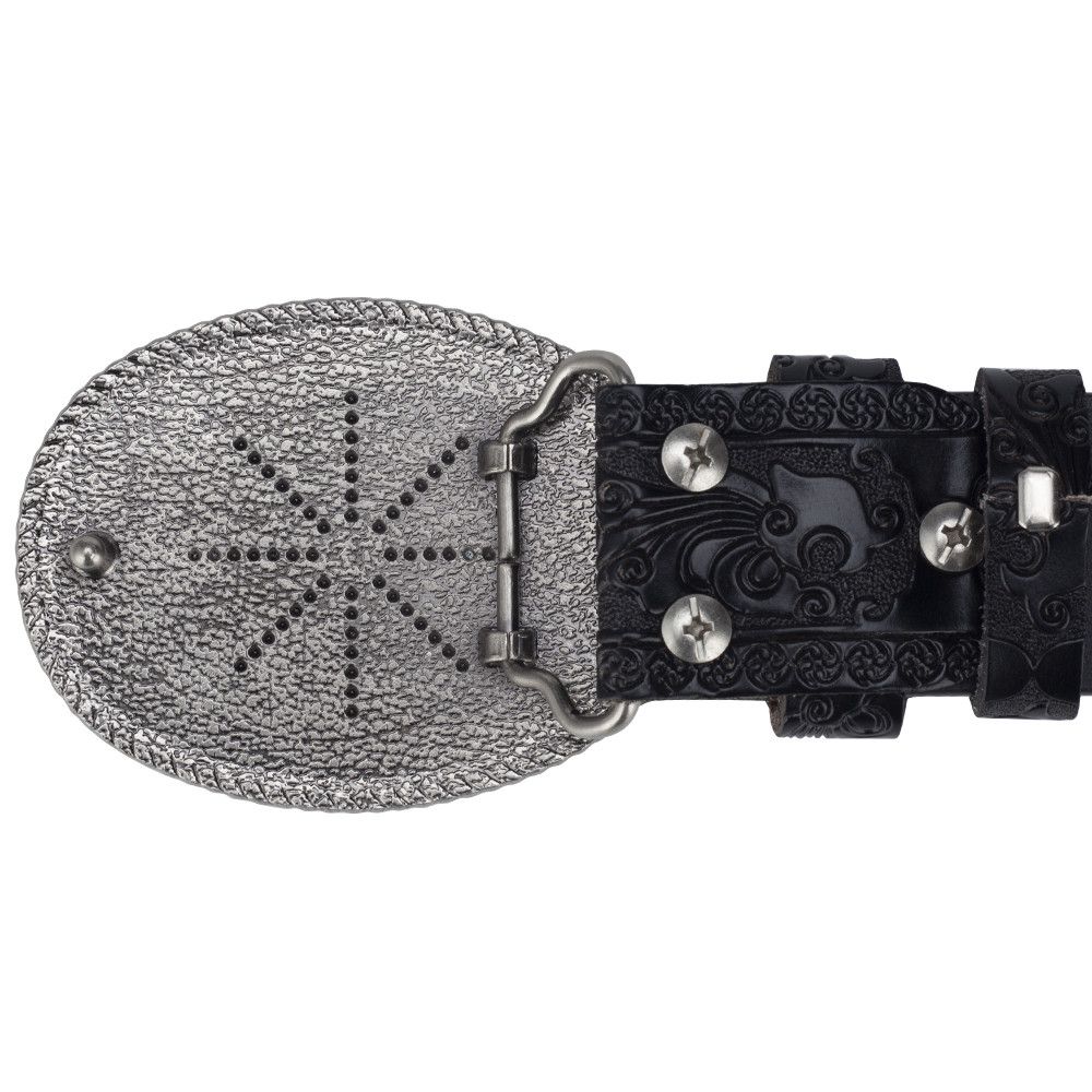 Designer New Design Vintage Belt Riveted Belts Menswear Accessories Size ONE SIZE - 2 Thumbnail