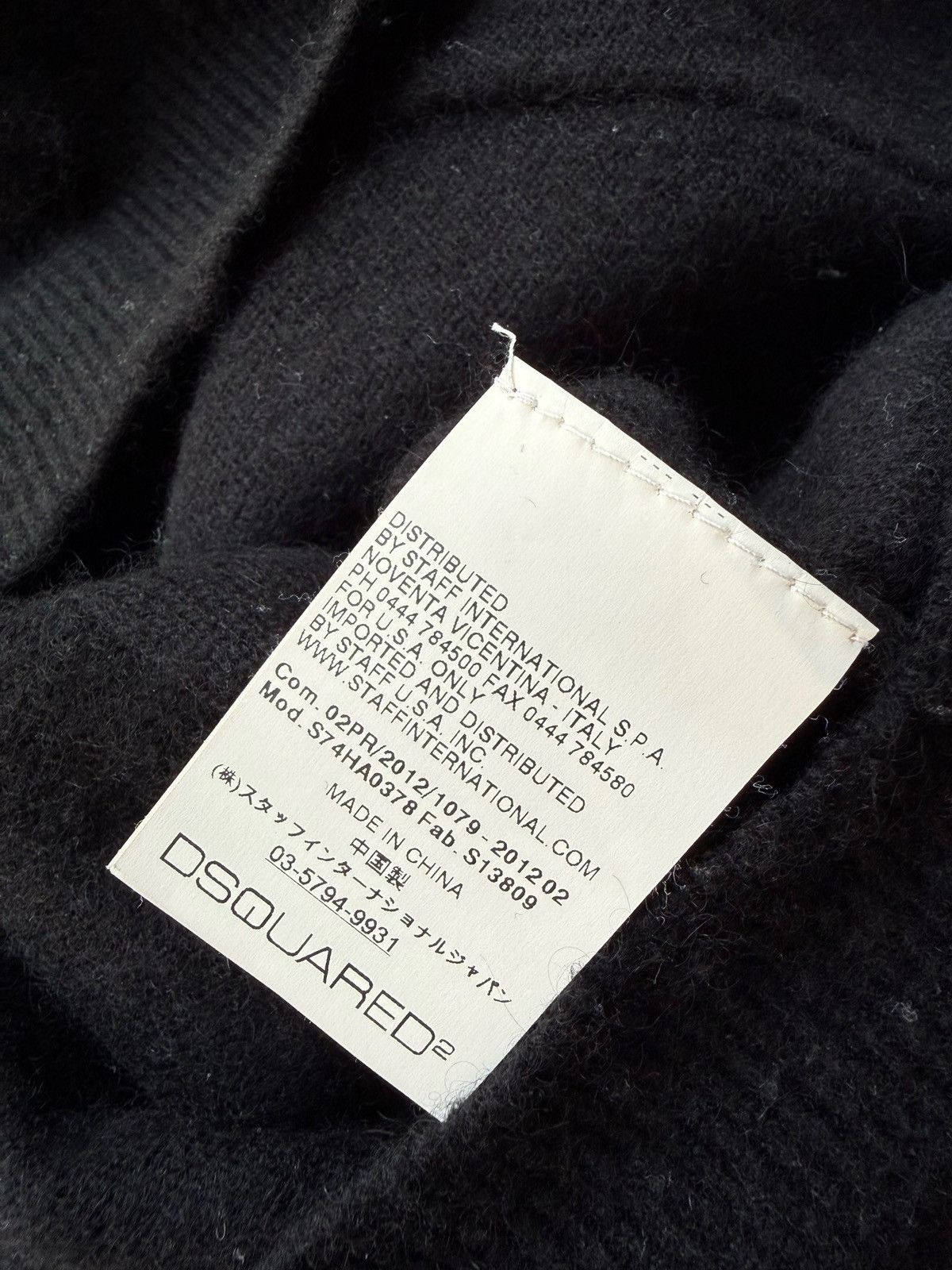 Dsquared2 DSQUARED2 12AW Archive Oversized Black Cashmere Cardigan Size US XL / EU 56 / 4 - 9 Thumbnail