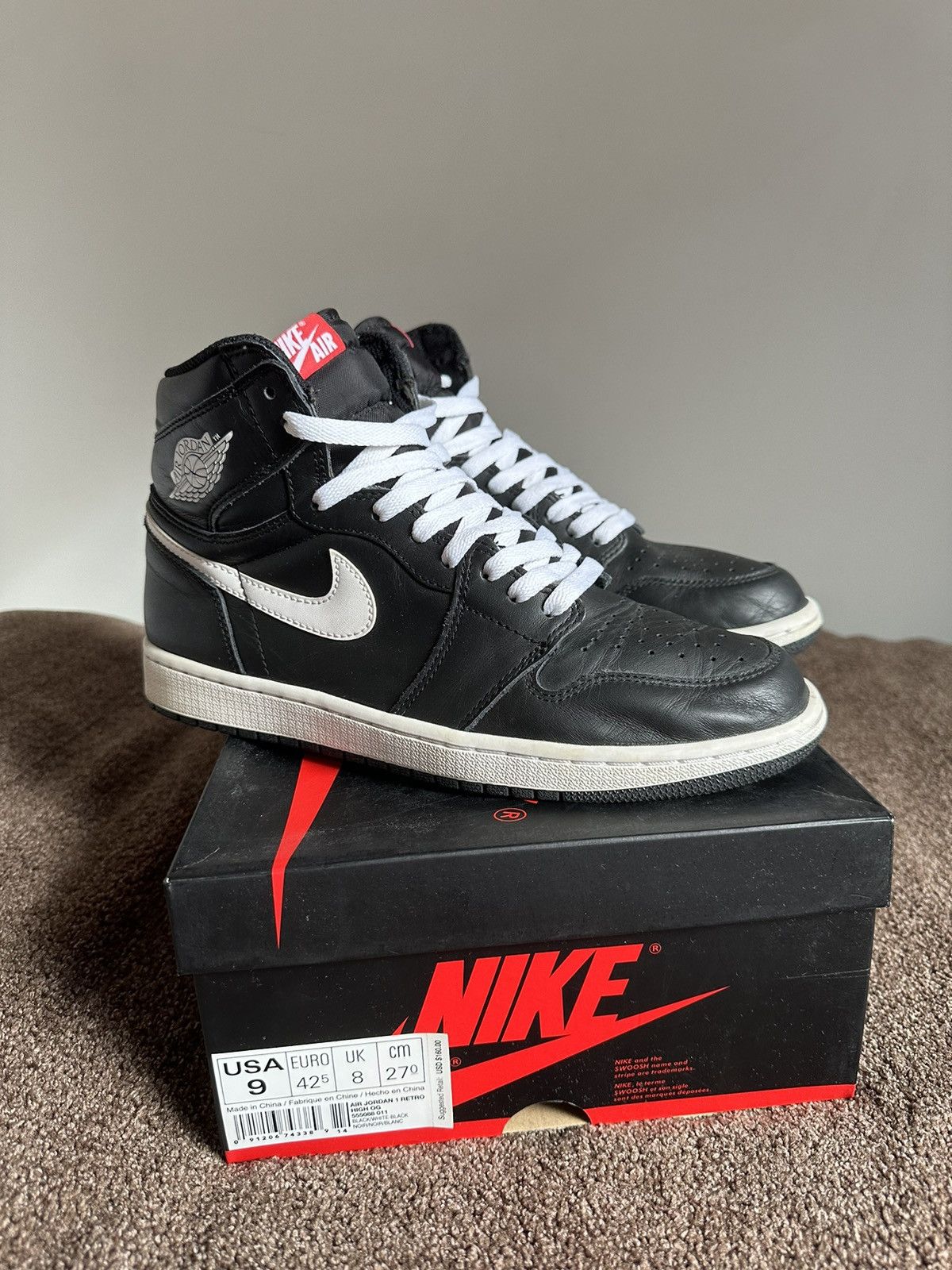 Jordan Brand “Ying Yang Black” Air Jordan 1 Retro High Size US 9 / EU 42 - 1 Thumbnail