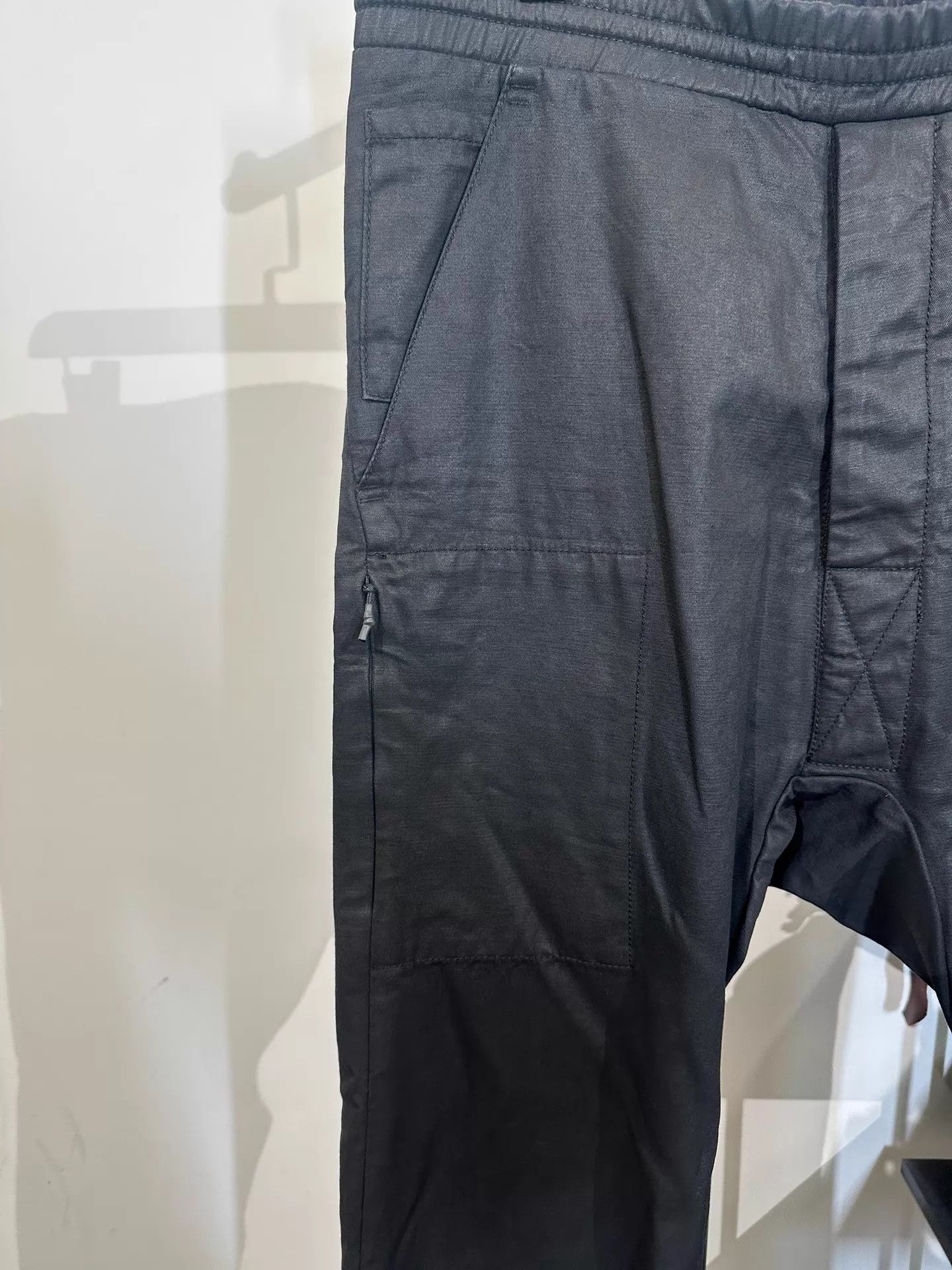 Boris Bidjan Saberi Boris Bidjan Saberi 11by bbs waxed straight-leg pants S Size US 29 - 6 Thumbnail