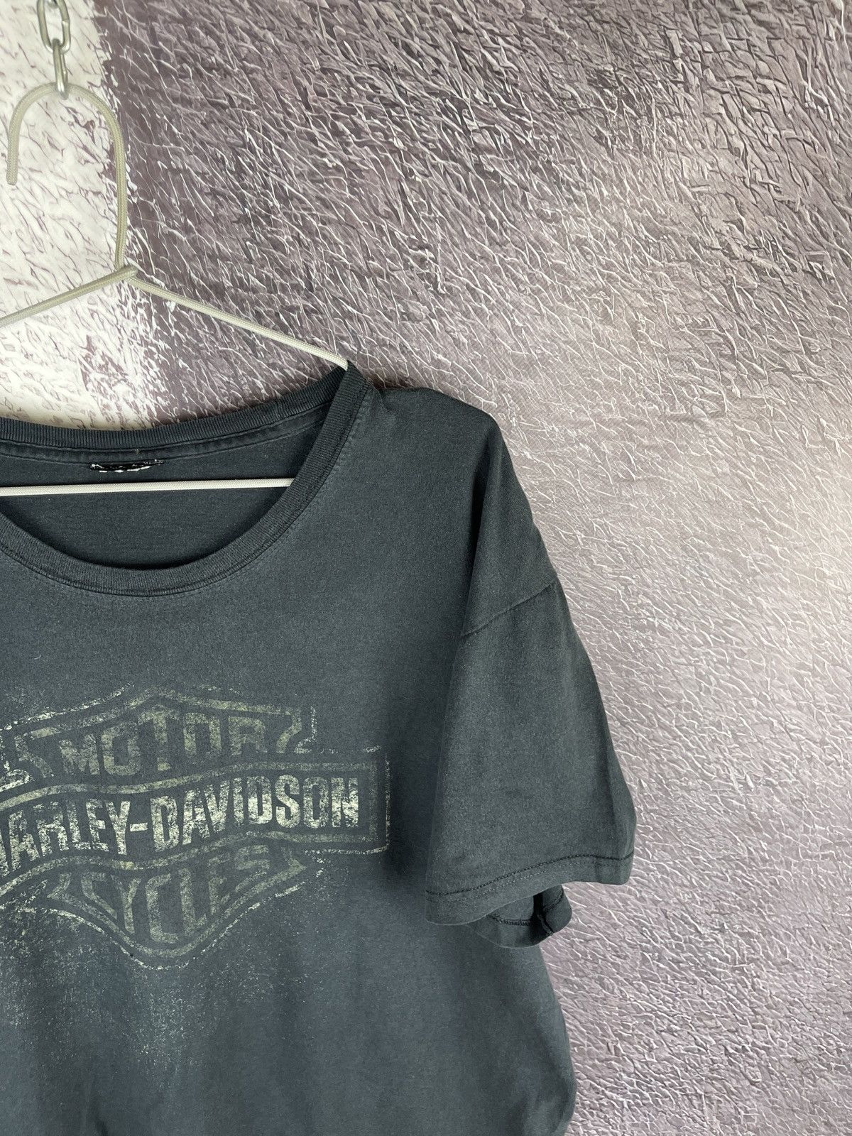 Harley Davidson Harley Davidson Switzerland trashed distressed big logo tee Size US XXL / EU 58 / 5 - 5 Thumbnail