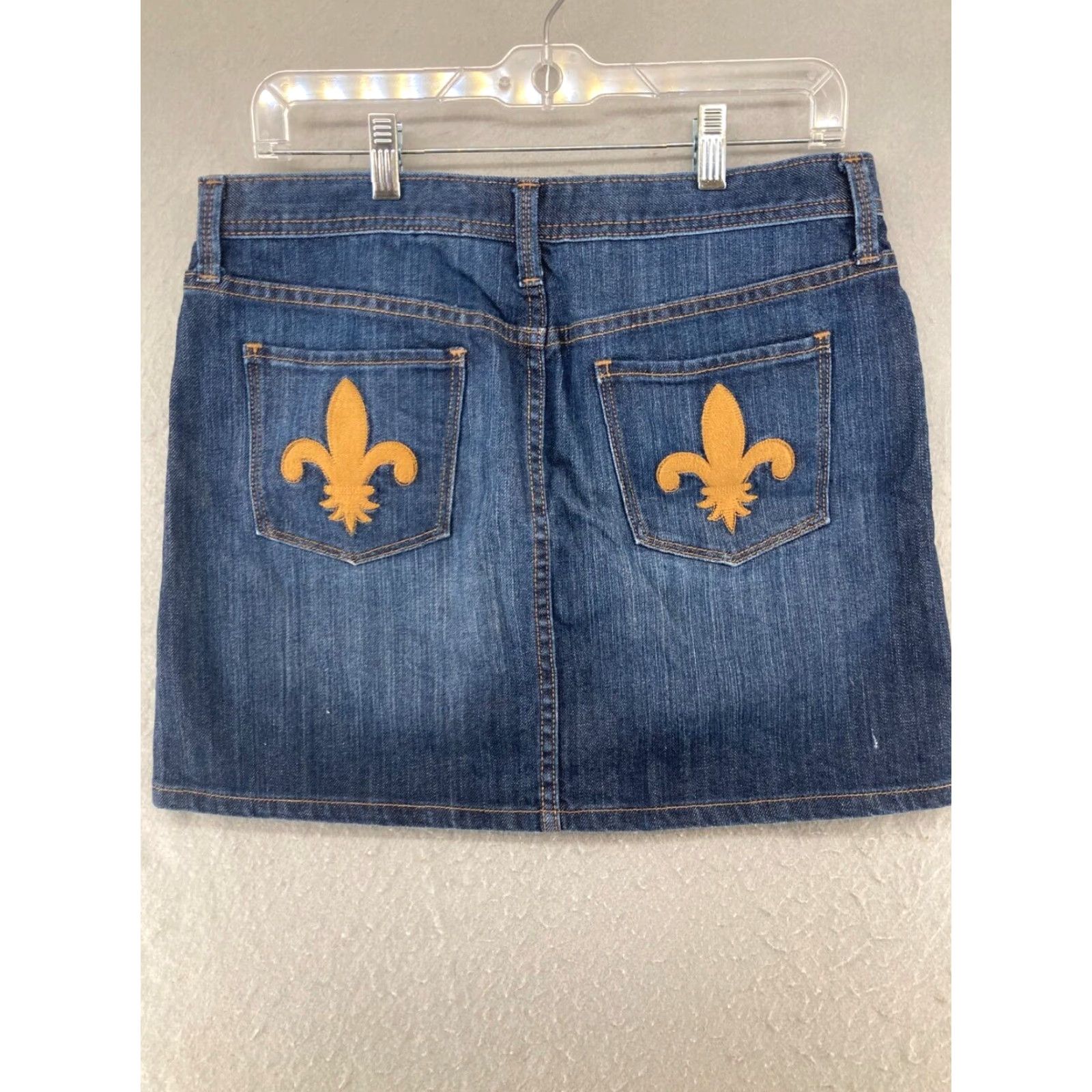 Gap Gap Mini Skirt Womens Size 8 Blue Stretch Denim Casual Bohemian Size 30" / US 8 / IT 44 - 5 Thumbnail