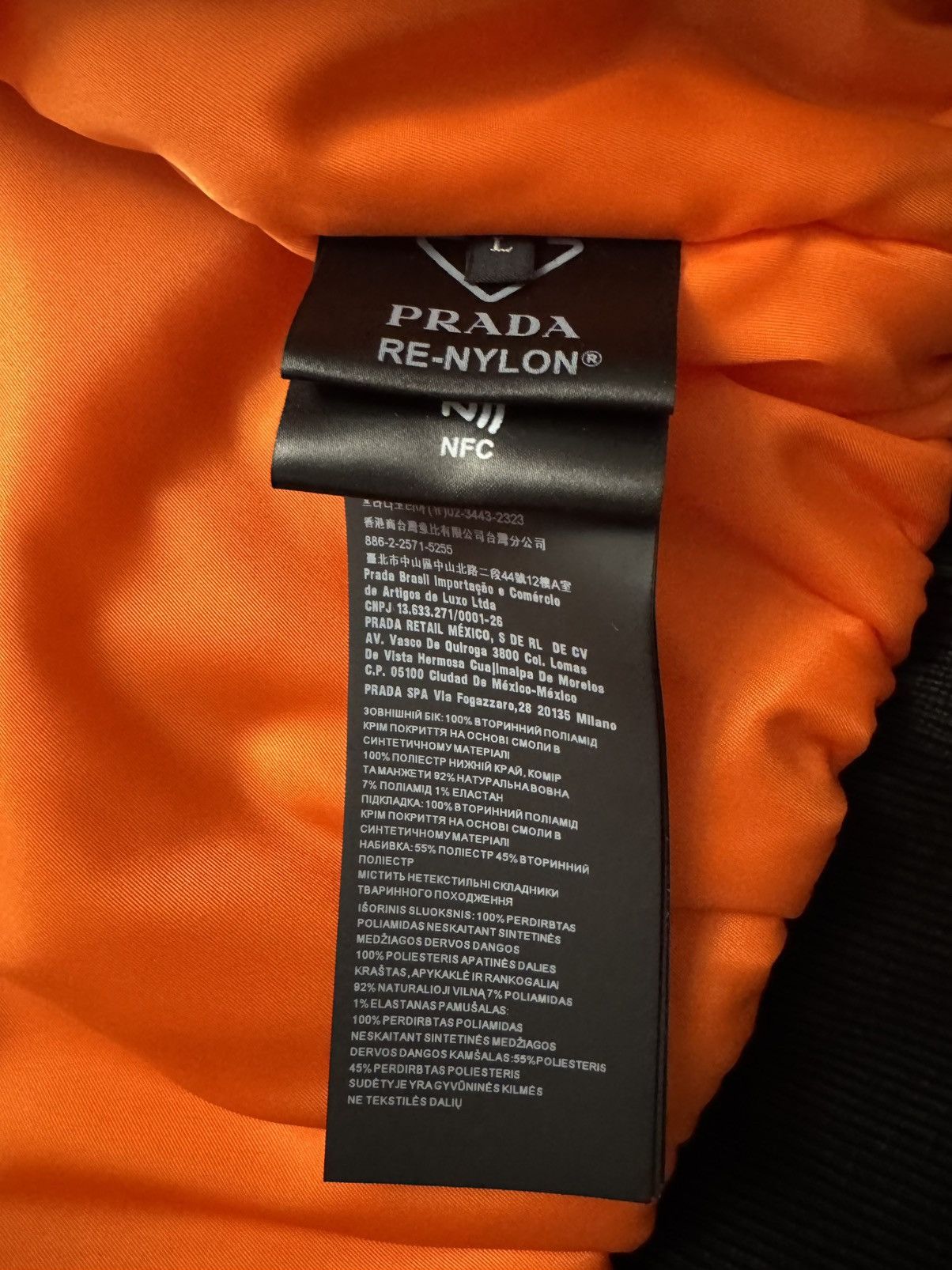 Prada Prada re-nylon bomber jacket Size US L / EU 52-54 / 3 - 6 Thumbnail