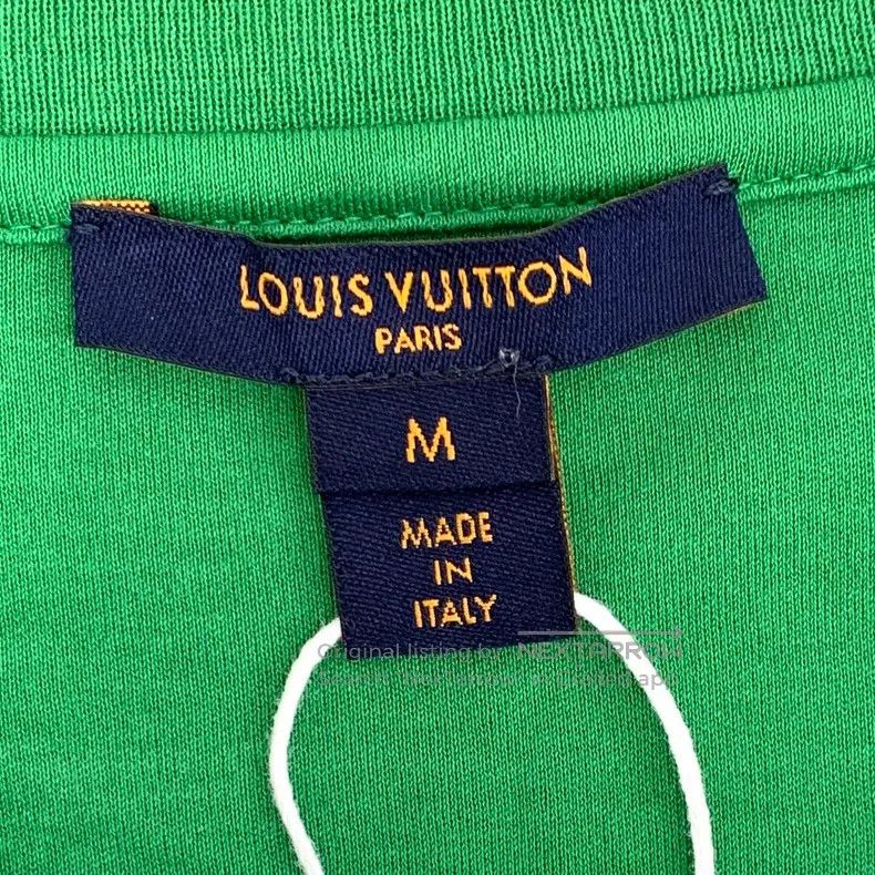 Louis Vuitton Louis Vuitton Green logo-print cotton crewneck T-shirt Size US M / EU 48-50 / 2 - 5 Thumbnail