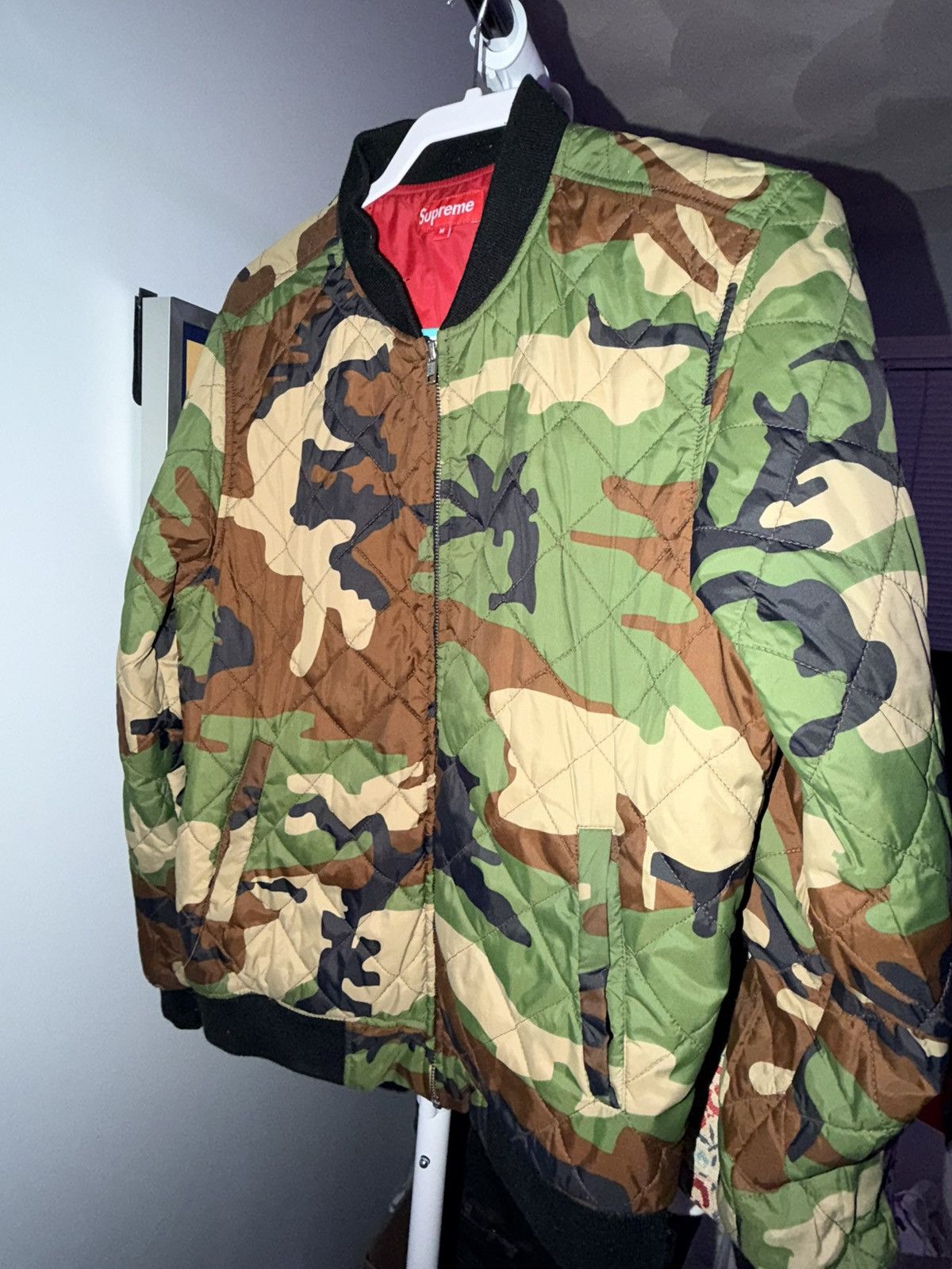 Supreme Supreme Camo The World Is Yours Blimp Quilted Bomber M Size US M / EU 48-50 / 2 - 2 Thumbnail