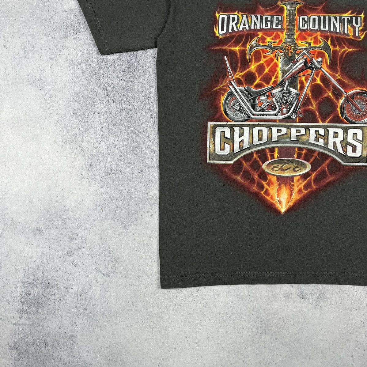 West Coast Choppers Vintage West Cost Choppers flame big logo tee 2000’s Size US S / EU 44-46 / 1 - 5 Thumbnail