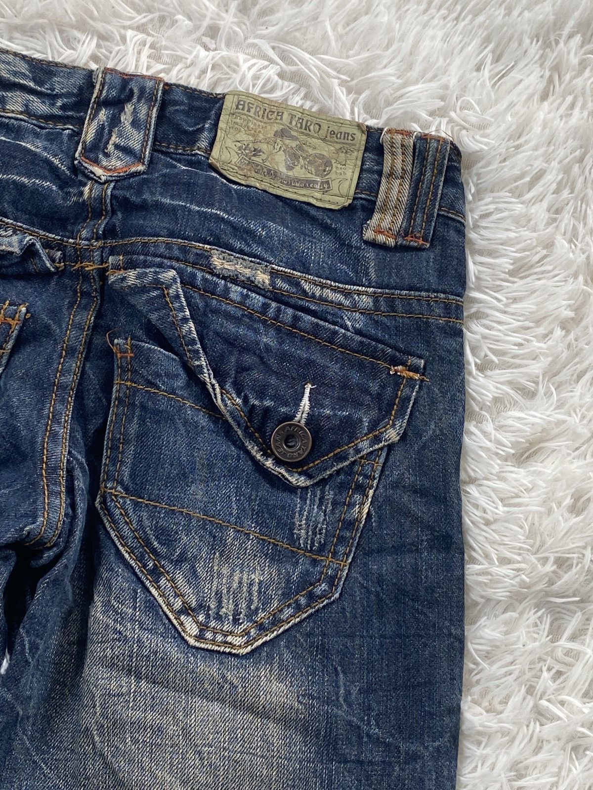 Vintage ❌RARE❌AFT Jean Pant Trouser pocket style streetwear jean Size US 26 / EU 42 - 9 Thumbnail