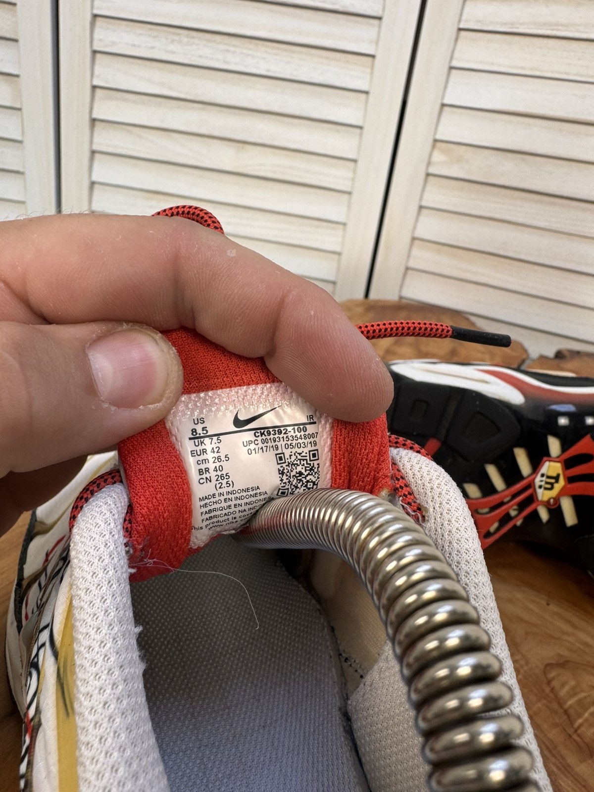 Nike Nike Air Max Plus TN White Red Gold Men’s Size 8.5 Size US 8.5 / EU 41-42 - 10 Thumbnail