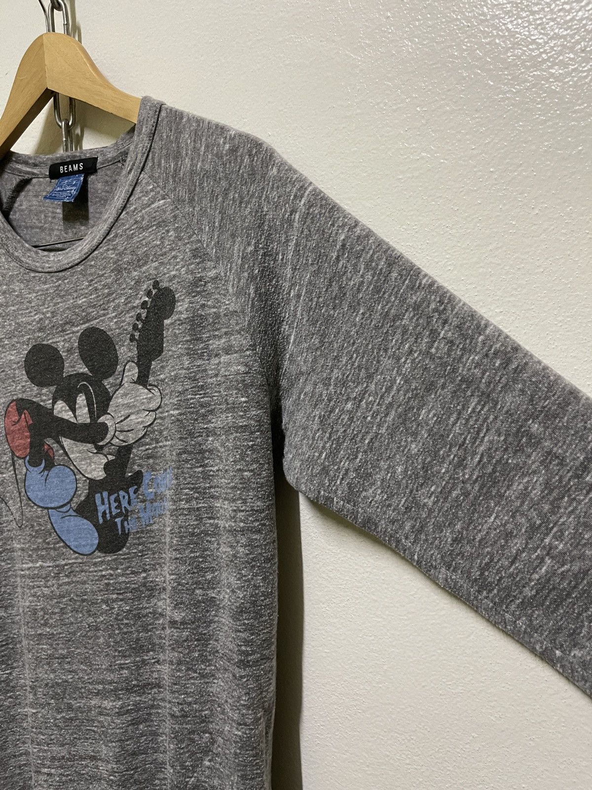 Beams Plus × Mickey Mouse Beams Mickey Raglan T Shirt Size US M / EU 48-50 / 2 - 6 Thumbnail