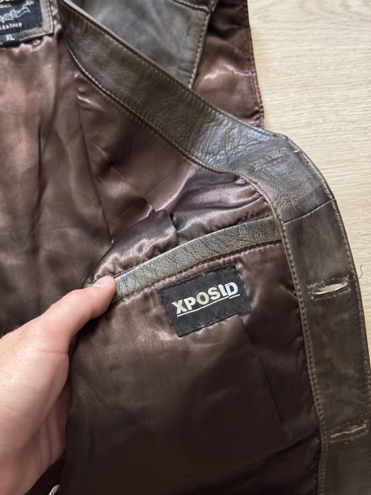 Genuine Leather Vintage Xposed London Genuine Leather Western Cowboy Vest Size US XL / EU 56 / 4 - 6 Thumbnail