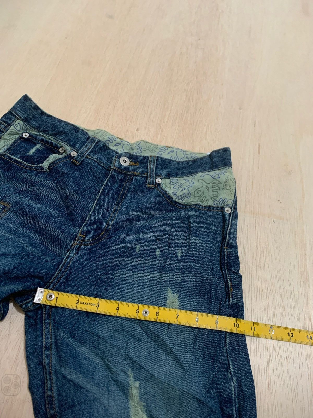 Hysteric Glamour × If Six Was Nine × Japanese Brand Y2k Body Glove Ifsixwasnine Punks Style Denim Jeans Size US 31 - 14 Thumbnail