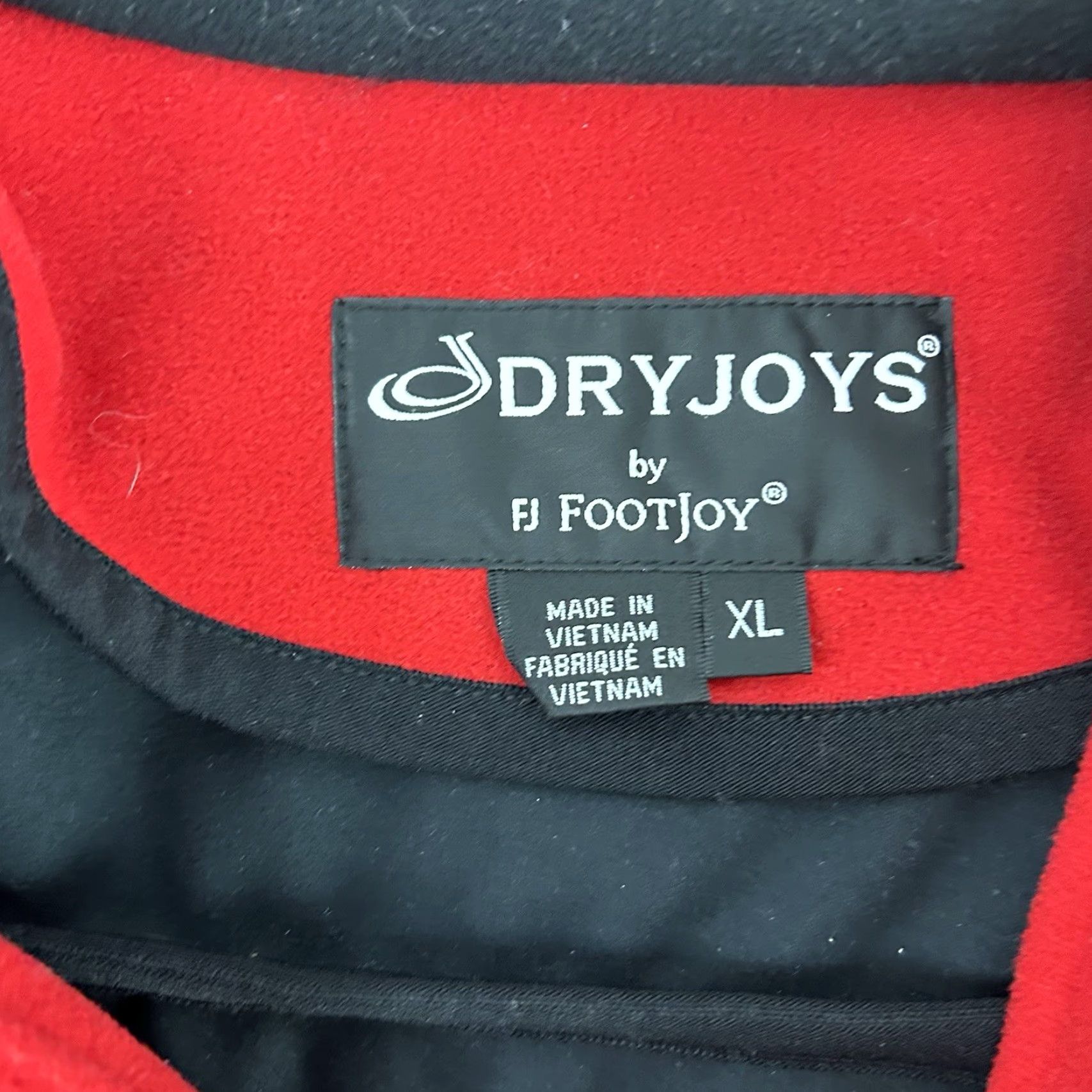 Footjoy FootJoy Dryjoys Jacket XL 1/2 Zip Pullover Fleece Long Sleeve Red Mens Size US XL / EU 56 / 4 - 3 Thumbnail