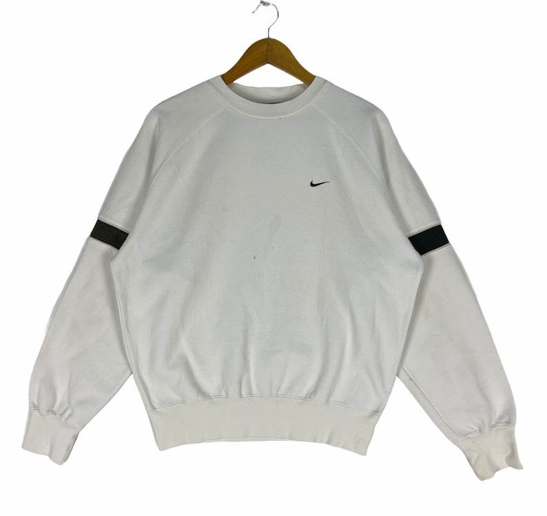 Nike × Vintage Vintage 90s NIKE Small Swoosh Crewneck Sweatshirt Size US M / EU 48-50 / 2 - 1 Thumbnail