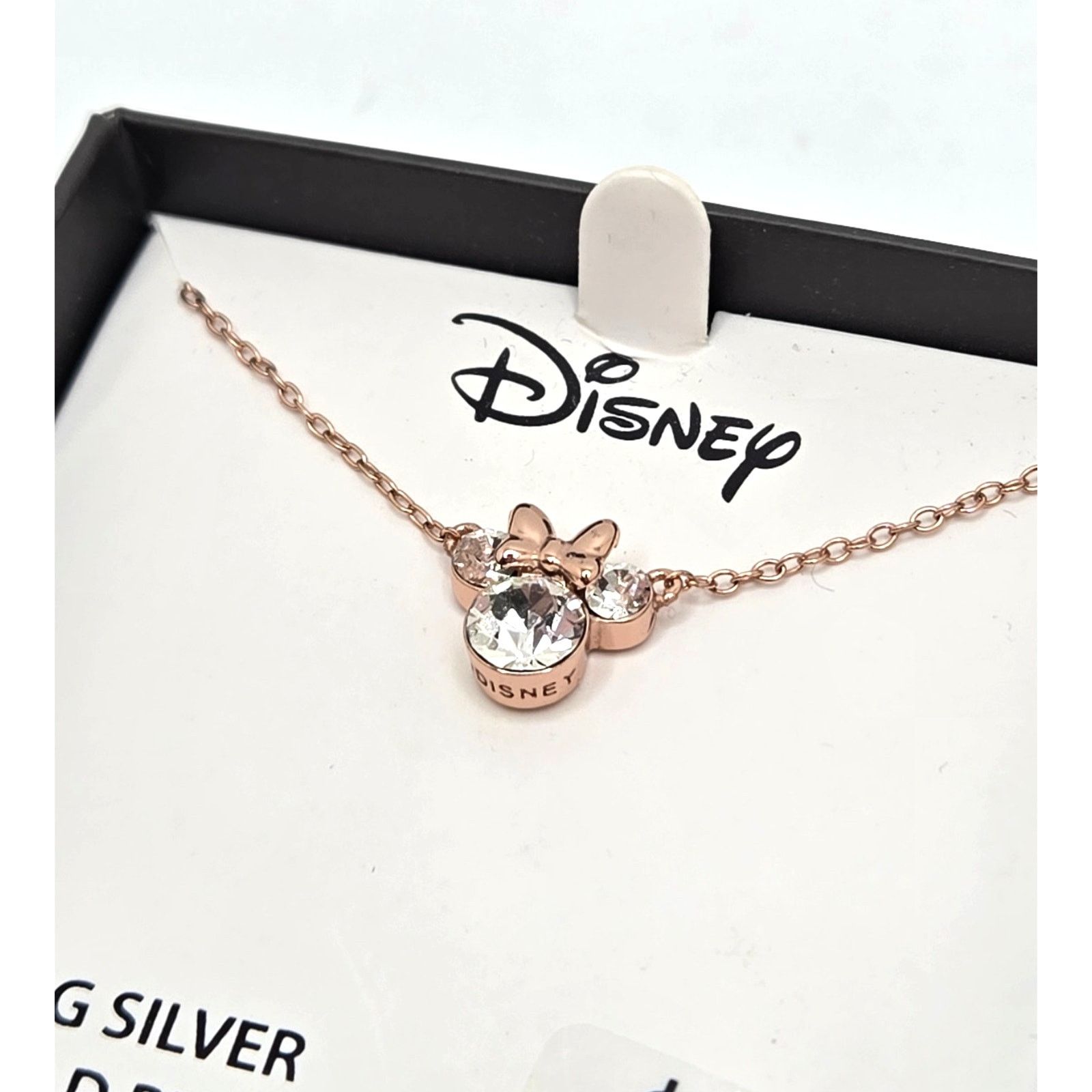 Disney NEW Disney Minnie S/S 14ktGold Plated Crystal Necklace Size ONE SIZE - 4 Thumbnail