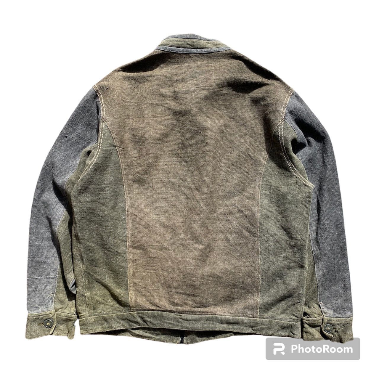 atmos 🔥Rare ATMOSPHERE Denim Reconstructed Jacket Like Kapital Size US XL / EU 56 / 4 - 2 Thumbnail
