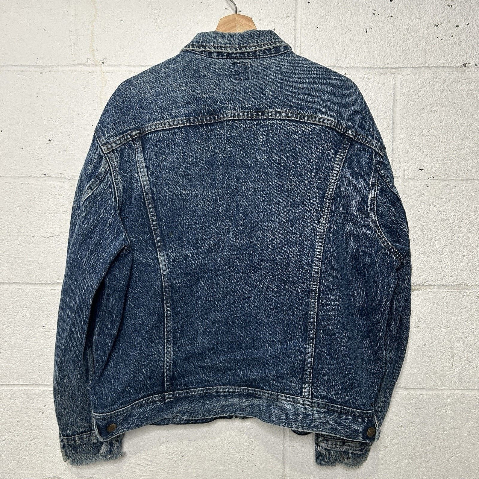 Lee Vintage Lee Riders Denim Trucker Jacket “Acid Wash" Size US XL / EU 56 / 4 - 2 Thumbnail