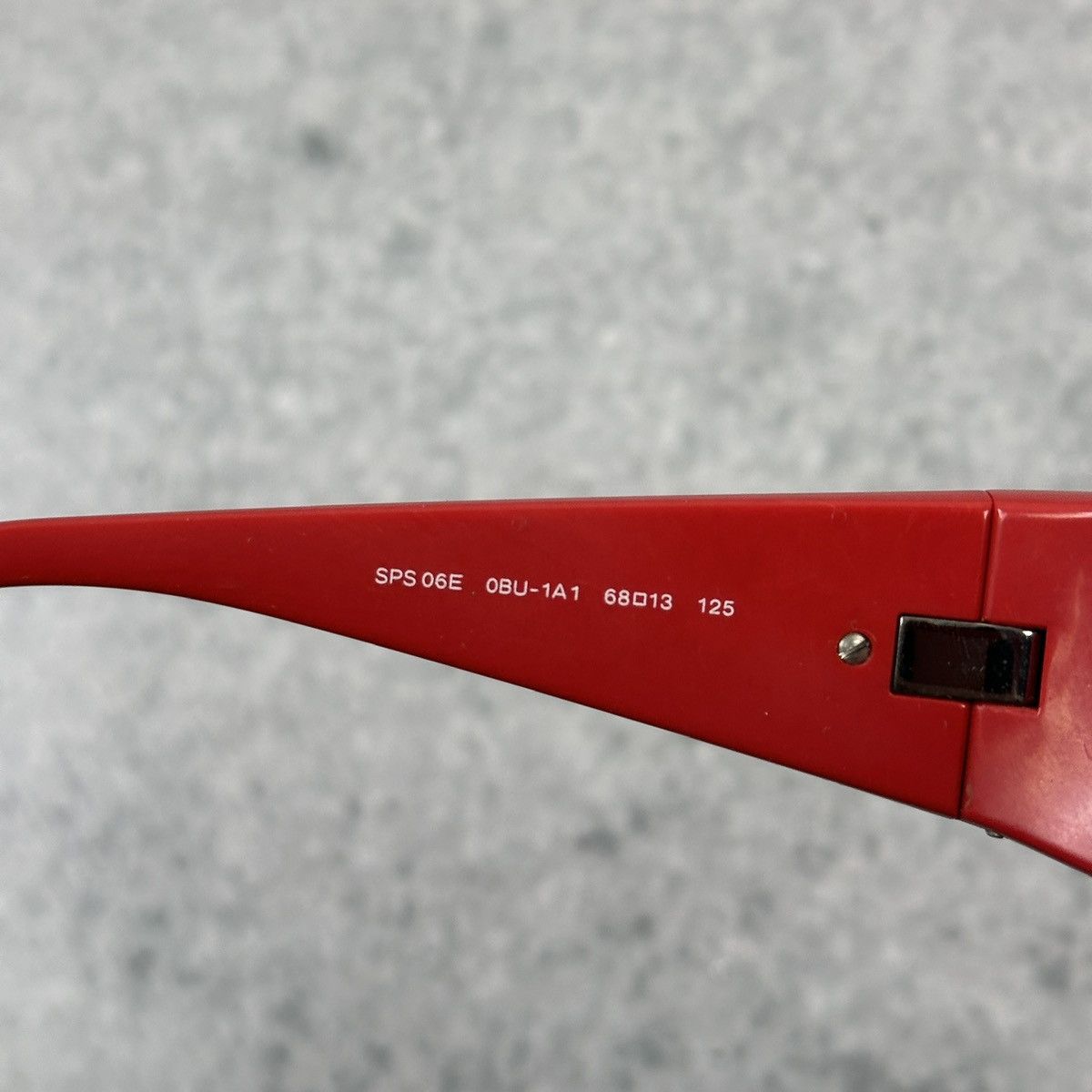 Prada Prada Sprot Sunglasses SPS 06E OBU-1A1 Red Glasses Red Size ONE SIZE - 7 Thumbnail