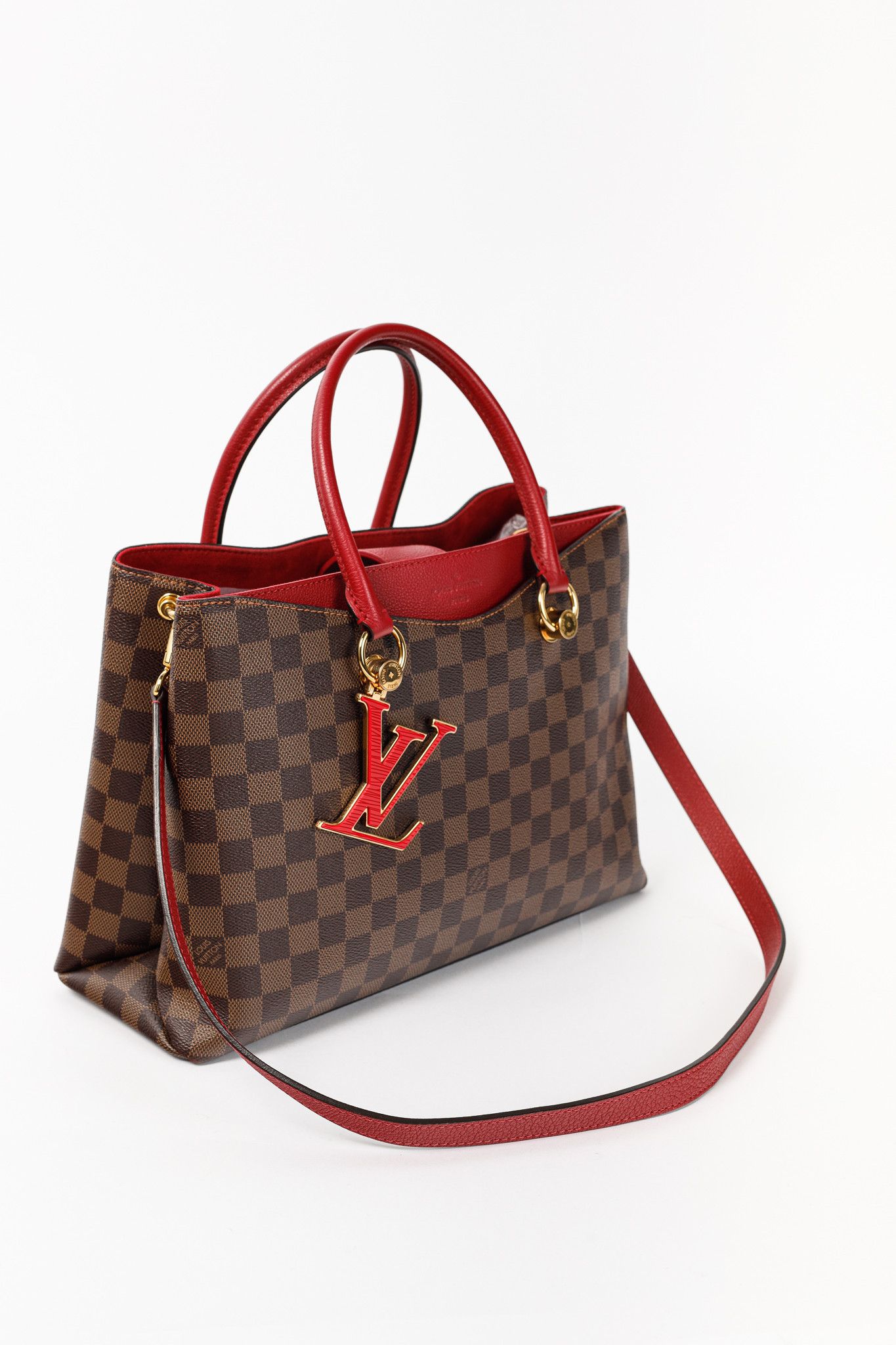 Louis Vuitton Louis Vuitton Riverside Damier Ebene Lie de Vin Tote Size ONE SIZE - 6 Thumbnail