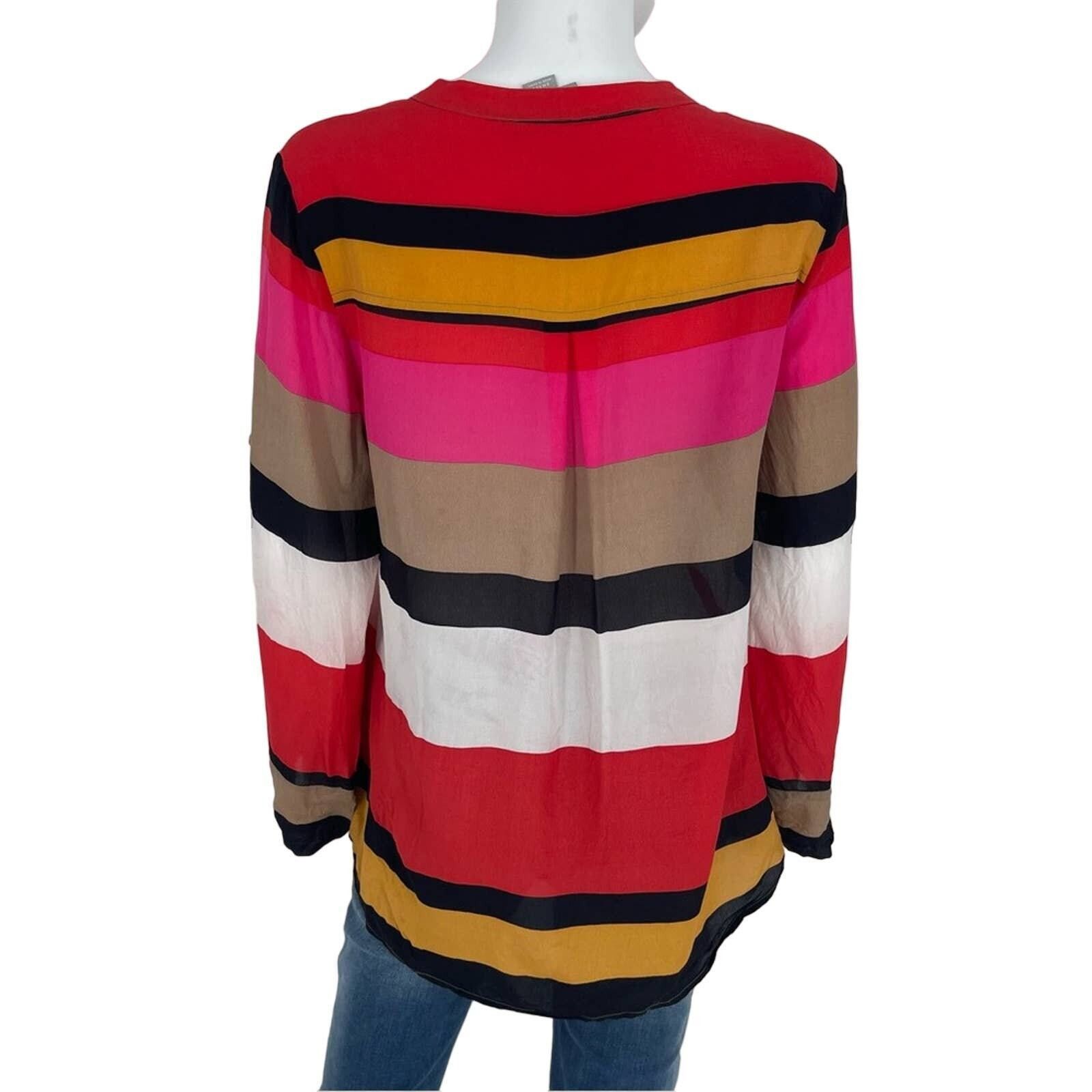 Anthropologie Anthropologie Maeve Small Button Up Multicolored Striped Size S / US 4 / IT 40 - 5 Thumbnail