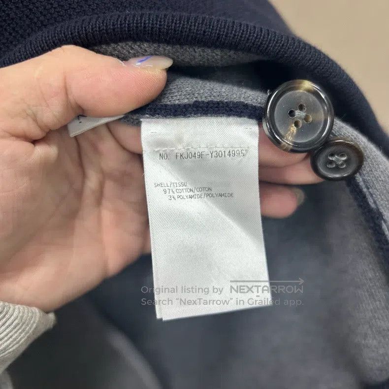 Thom Browne Thom Browne Waffle Stitched Jacket Overcoat Size US XS / EU 42 / 0 - 4 Thumbnail