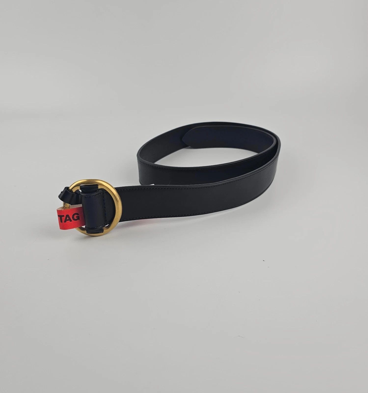 SAINT LAURENT Black Smooth Leather Belt New & Authentic