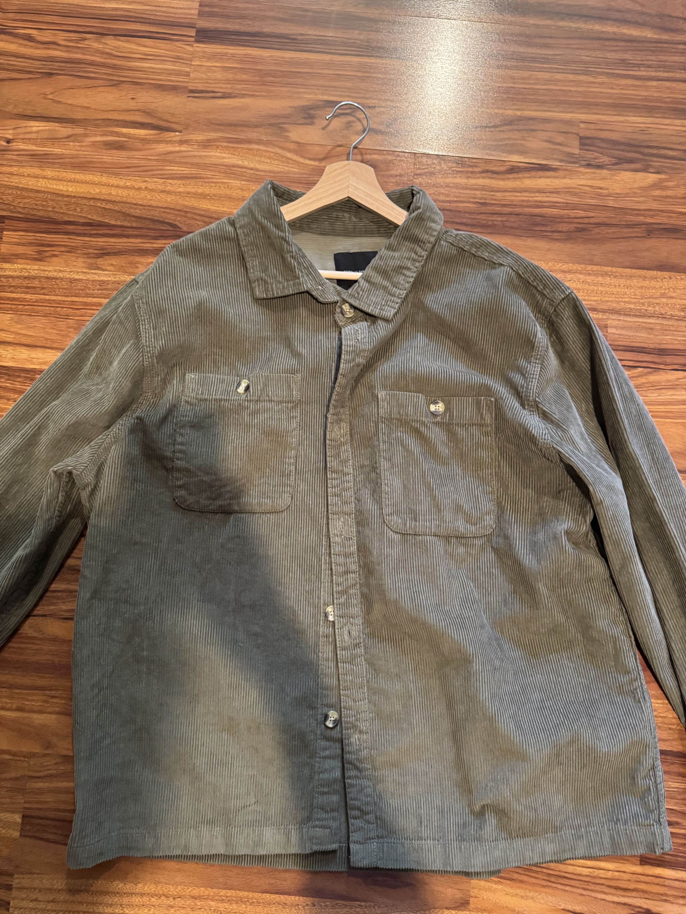 Cotton On Green Corduroy Overshirt Size US XXL / EU 58 / 5 - 1 Thumbnail