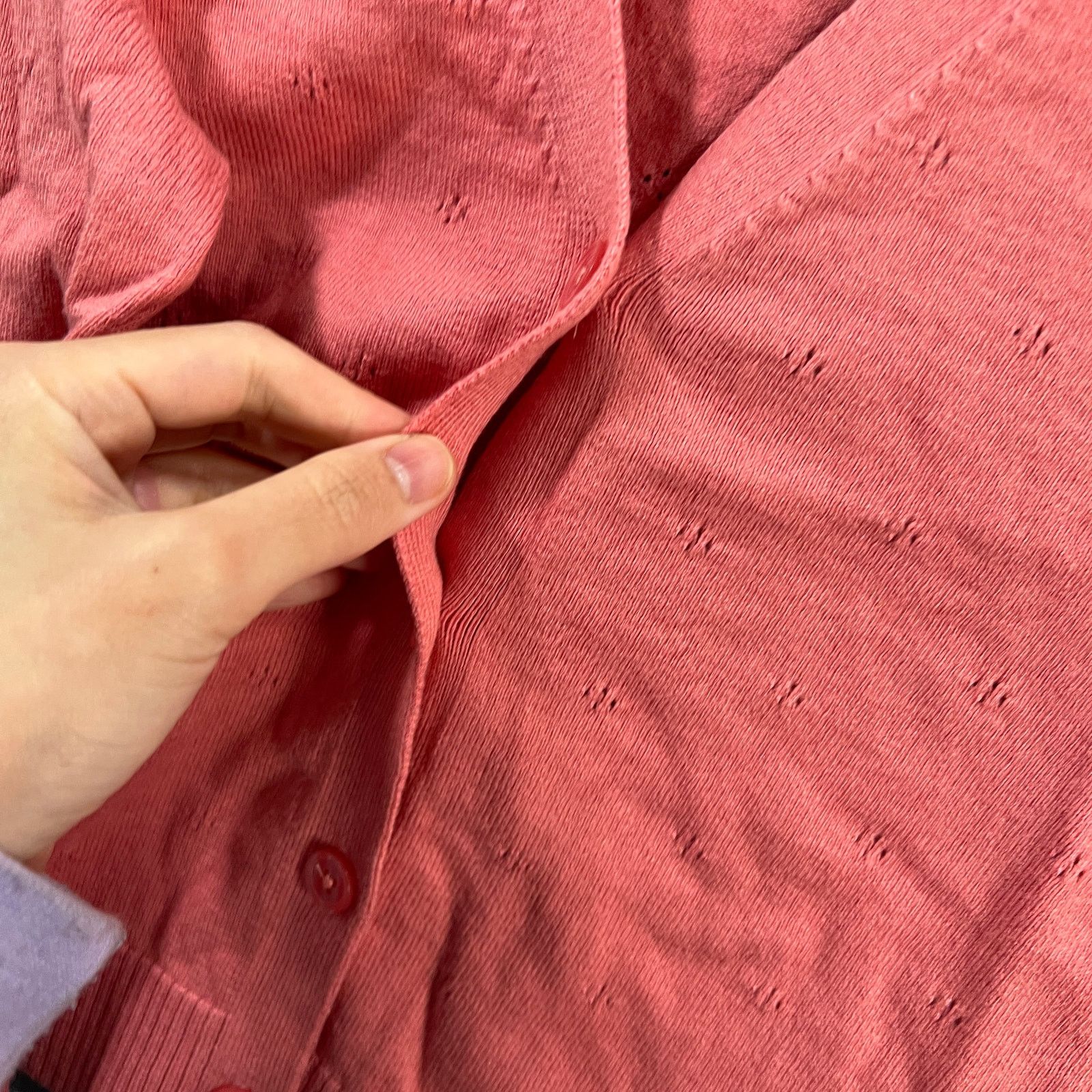 Denim & Co. Denim & Co. Pointelle Stitch V-Neck 3/4-Slee Size M / US 6-8 / IT 42-44 - 10 Thumbnail