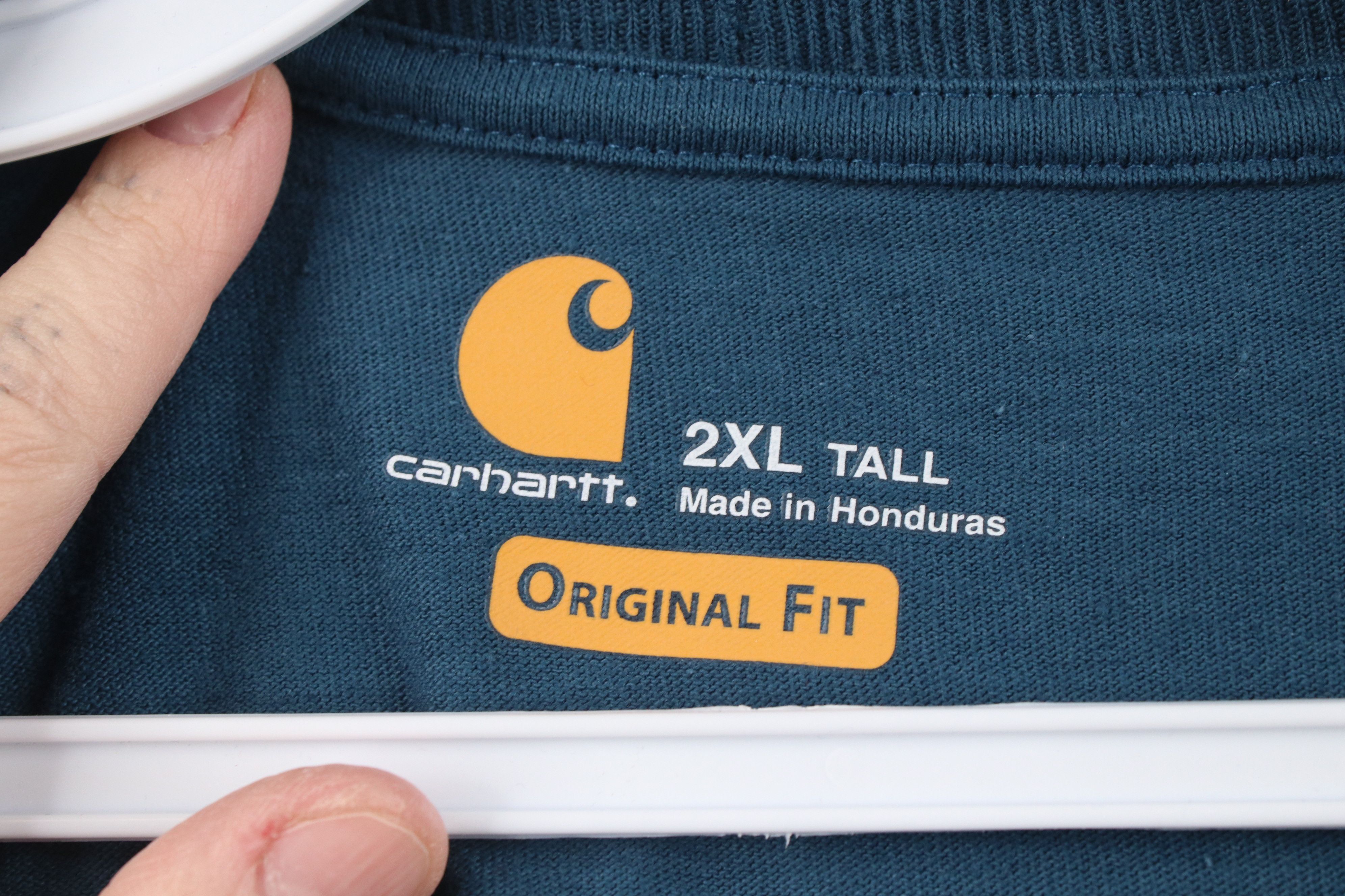 Carhartt Vintage Y2K Carhartt Heavyweight Cotton Pocket T-Shirt Blue Size US XXL / EU 58 / 5 - 6 Thumbnail