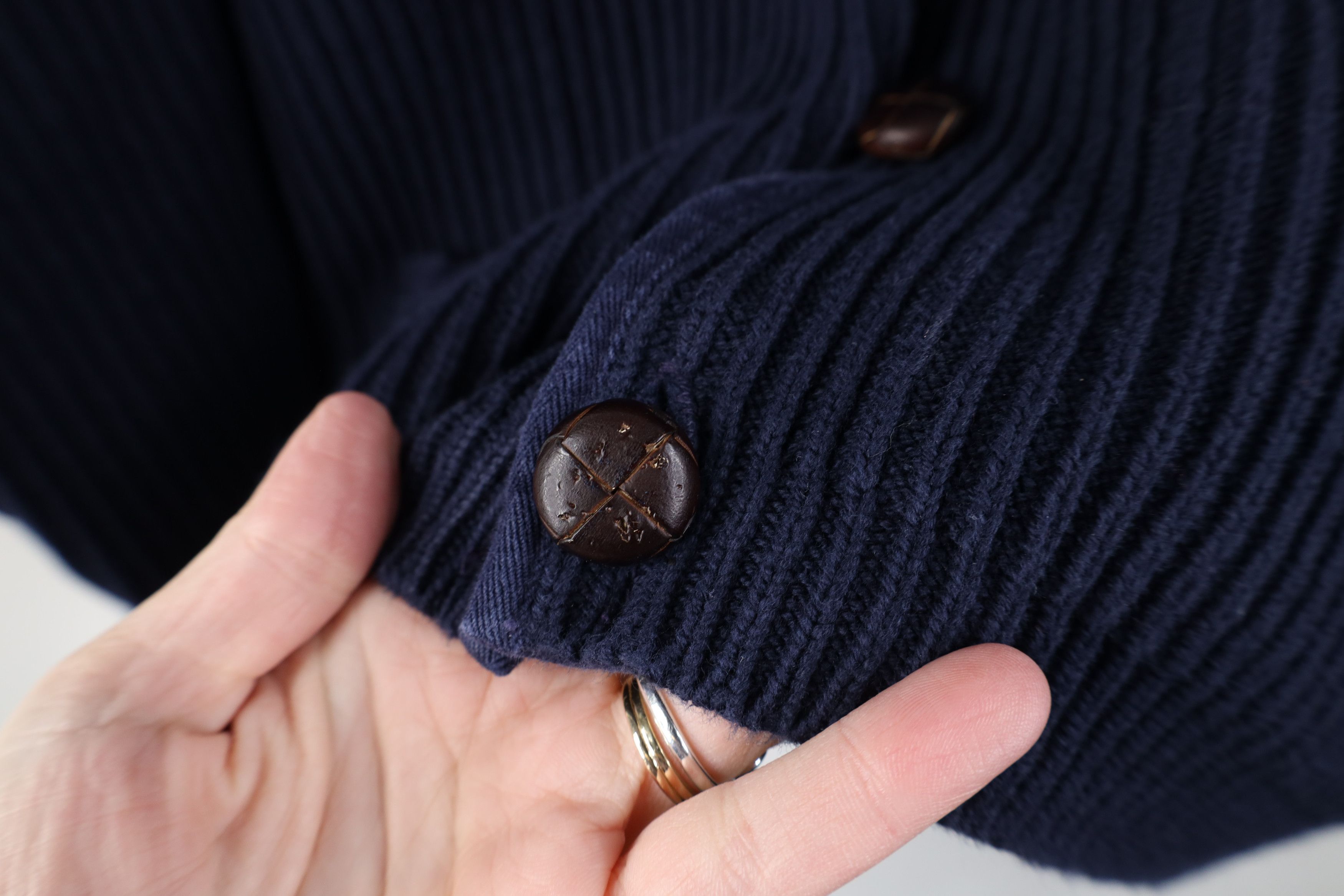 Calvin Klein Vintage 90s Calvin Klein Ribbed Knit Cardigan Sweater USA Size US S / EU 44-46 / 1 - 5 Thumbnail