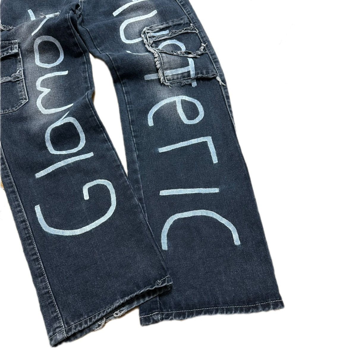Japanese Brand Hysteric Glamour Cargo Jeans M Vintage Y2K 2000s Distressed Size US 30 / EU 46 - 4 Thumbnail