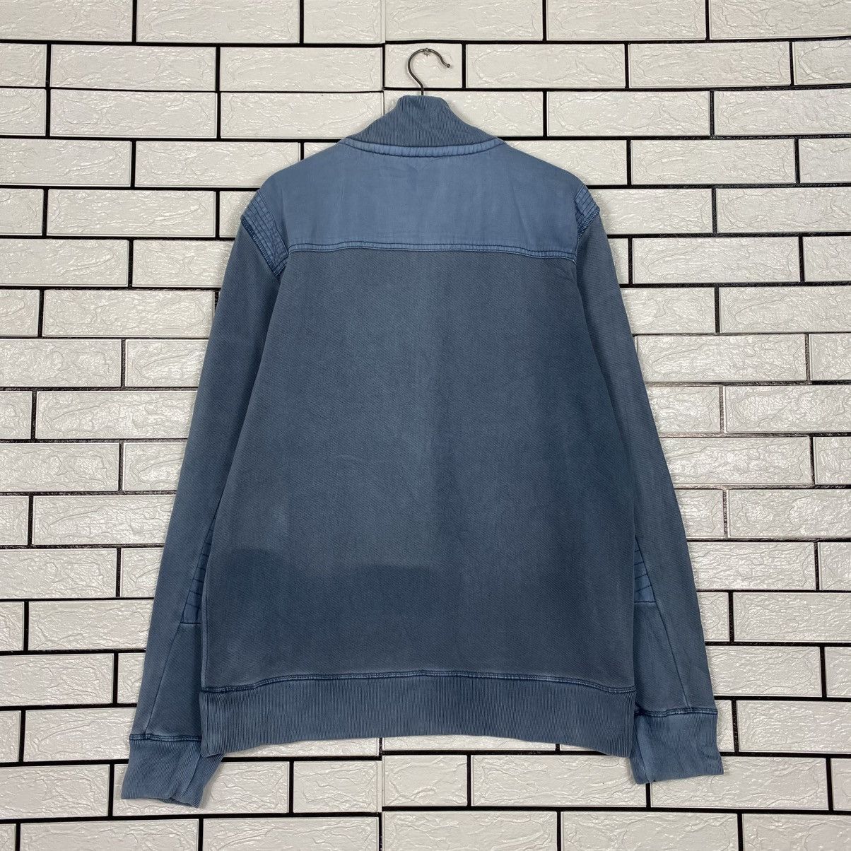 Japanese Brand Vintage Indigo Sweatshirt Half Button Fat Face Size US L / EU 52-54 / 3 - 10 Thumbnail