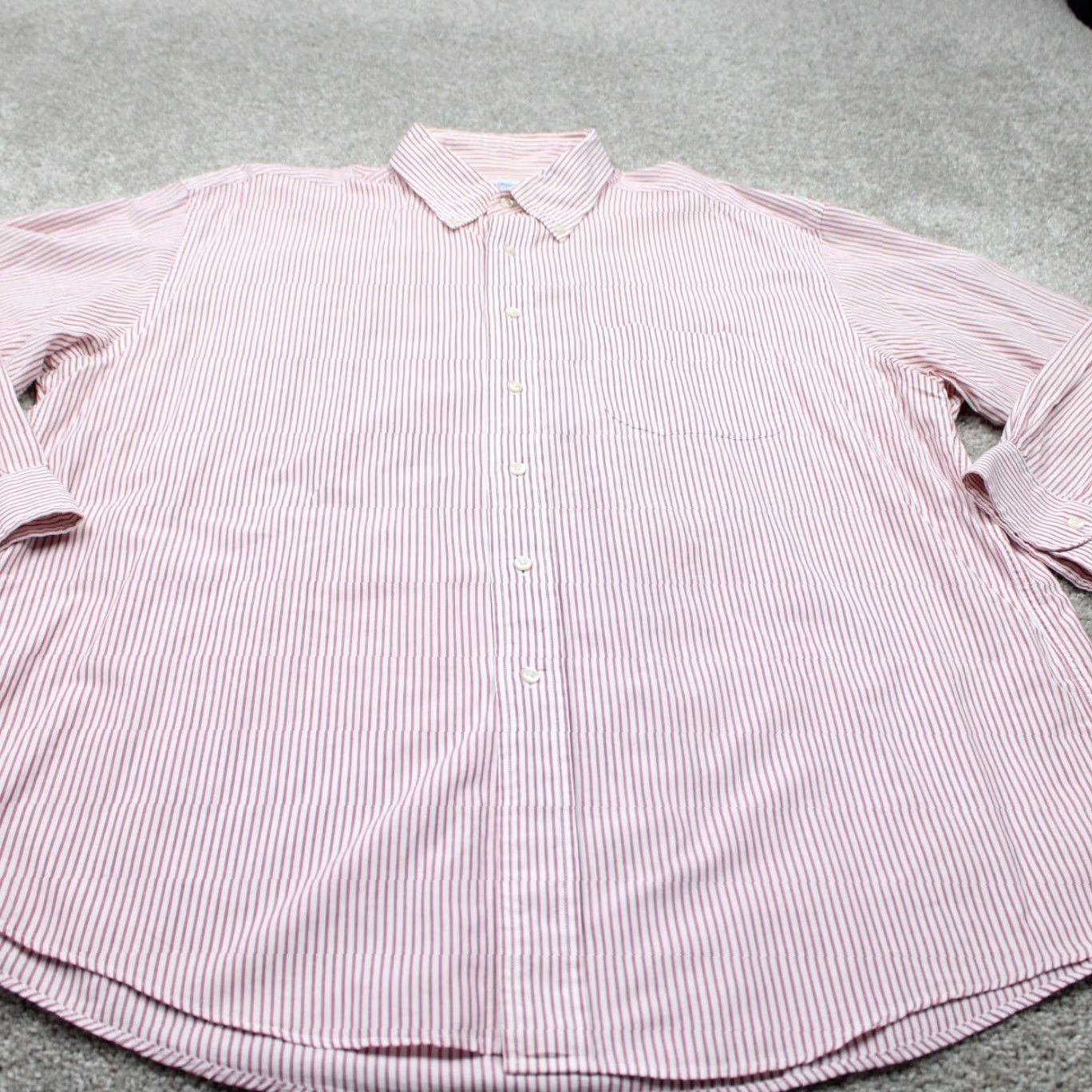 Brooks Brothers Brooks Brothers Relaxed Fit Dress Shirt Mens 16 1/2, 3 Red/White Cotton L/S Size 46R - 3 Thumbnail