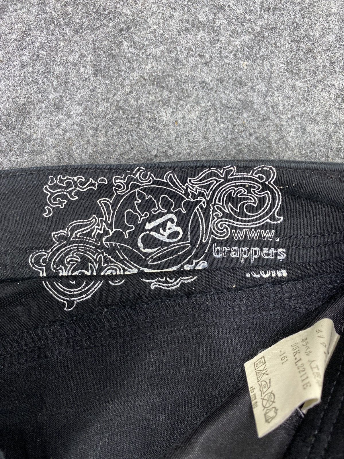 Japanese Brand × Jean Japanese Brand Brappers Bootcut Black Jeans - J1099 Size 29" - 10 Thumbnail