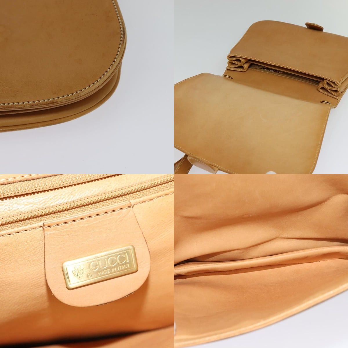 Gucci GUCCI Shoulder Bag Leather Beige Gold Size ONE SIZE - 11 Thumbnail