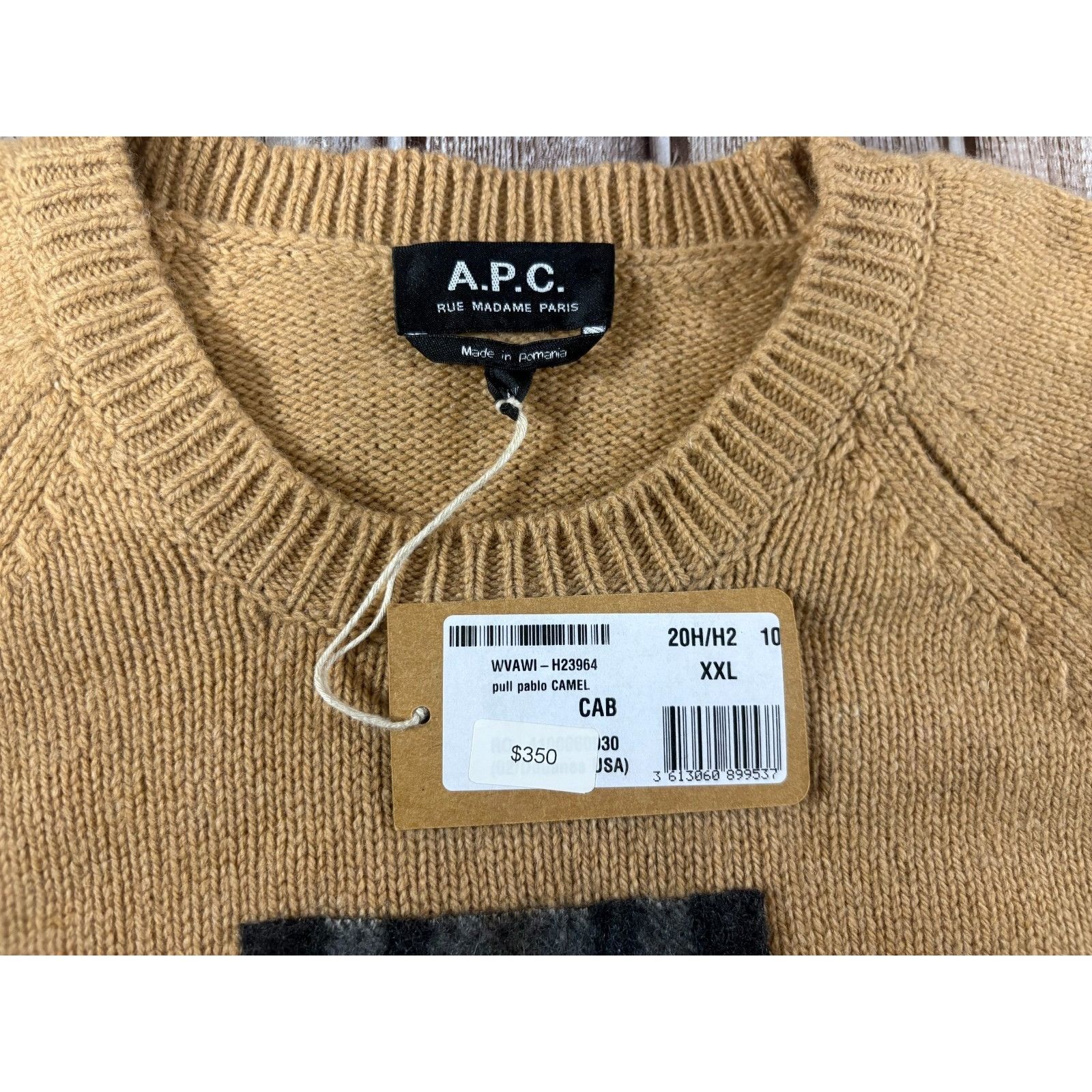 A.P.C. A.P.C 100% Lambswool Crew Neck Pullover sweater sz 2XL color Size US XXL / EU 58 / 5 - 3 Thumbnail