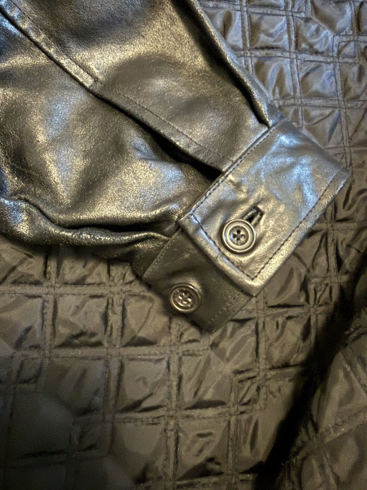 Old Navy Vintage Old Navy Leather Jacket Size US L / EU 52-54 / 3 - 8 Thumbnail