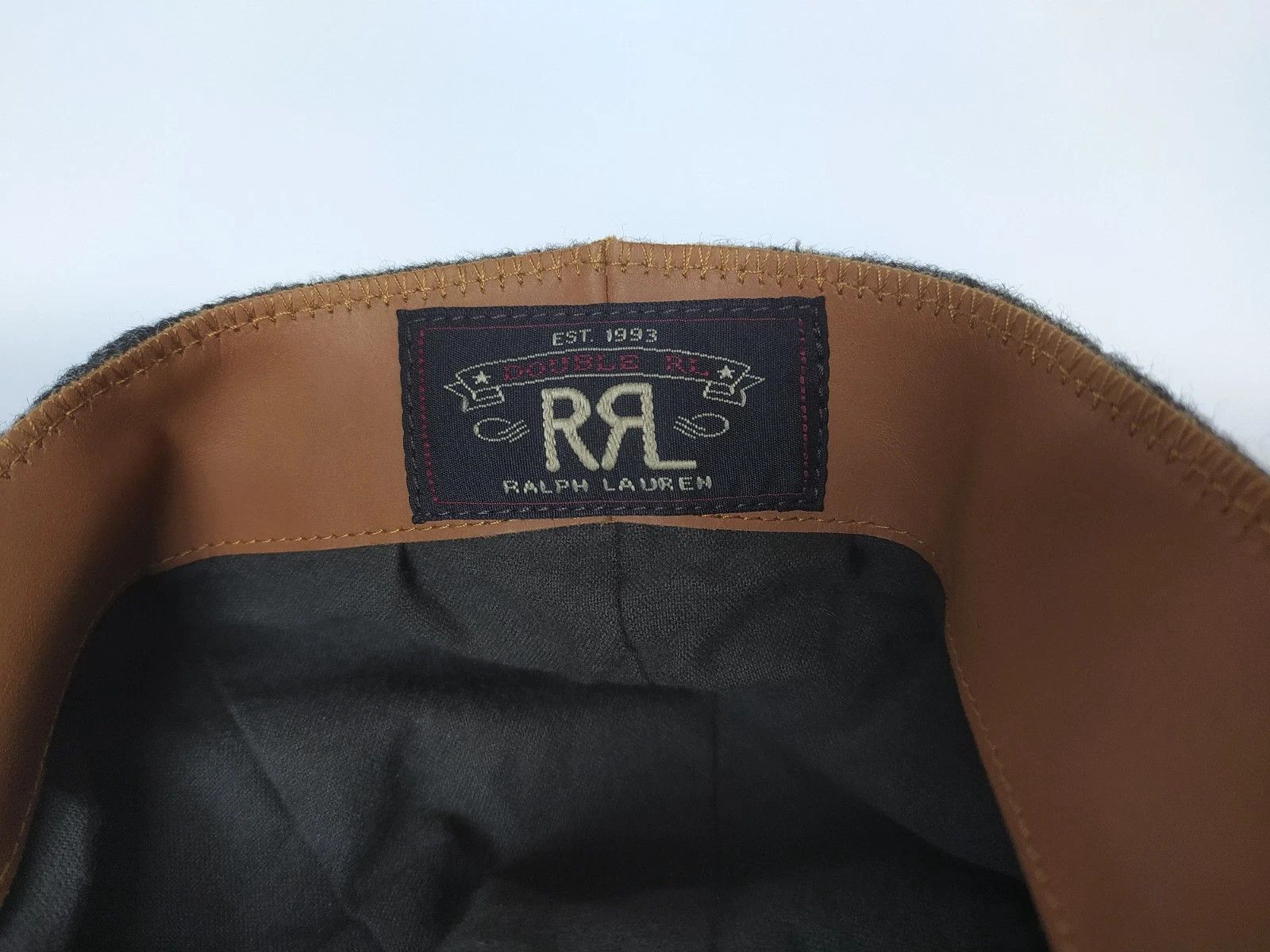 RRL Ralph Lauren DOUBLE RL Plaid Wool Twill Newsboy Cap T/3022 Size ONE SIZE - 7 Thumbnail