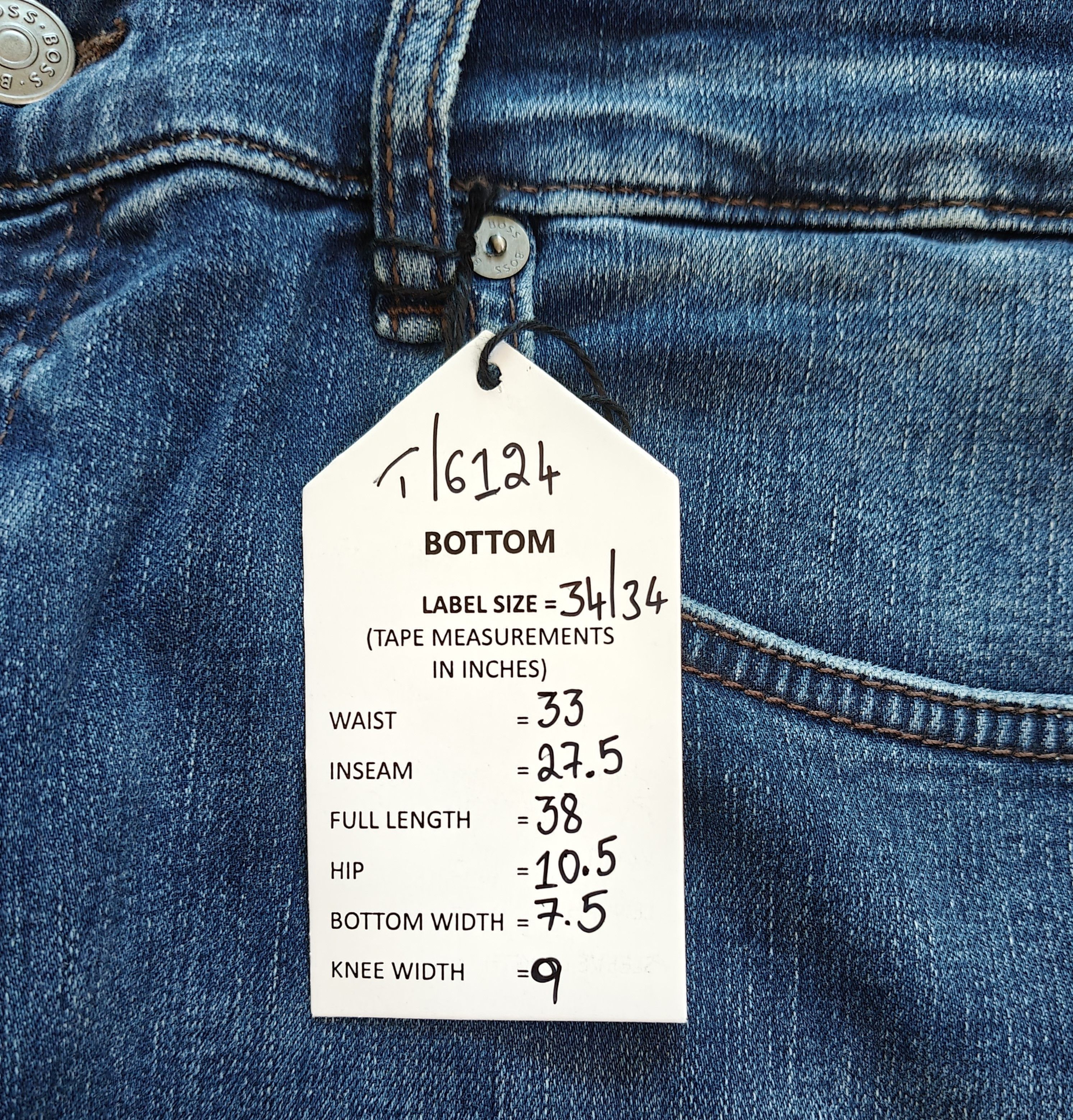 Hugo Boss HUGO BOSS RE.MAINE Regular fit Jeans Free Shipping T/6124 Size US 34 / EU 50 - 15 Thumbnail