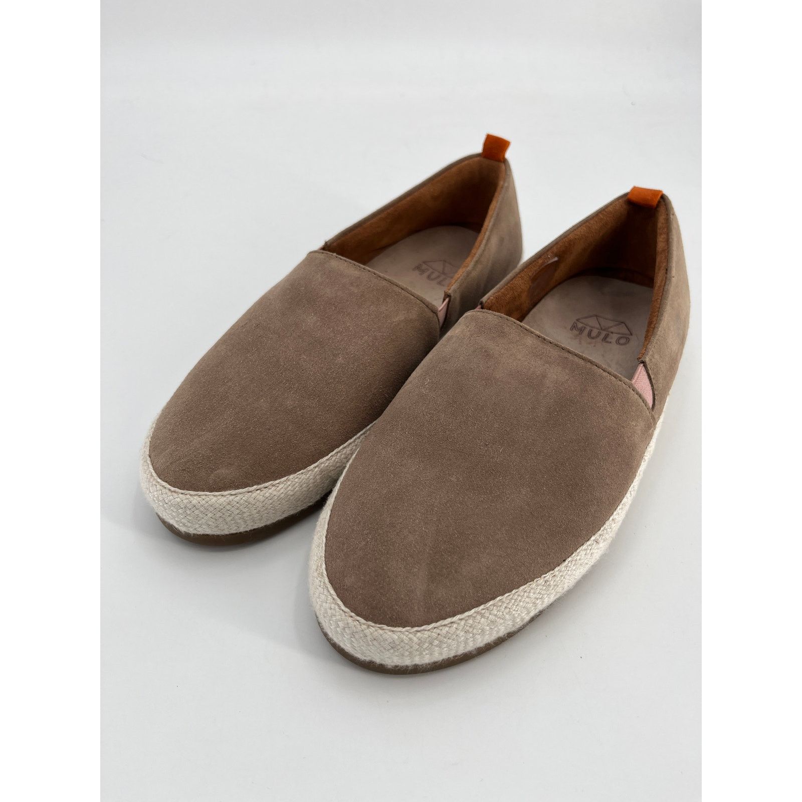 MULO Mulo Men's Suede Espadrilles Slip On Shoes Sz 8 Tan Size US 8 / EU 41 - 1 Thumbnail