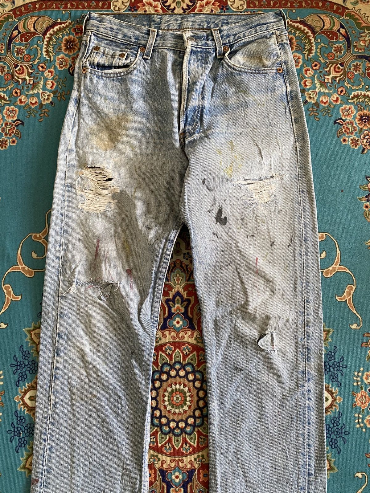 Levi's Vintage 90s Levi’s 501 Distressed Denim Size US 26 / EU 42 - 4 Thumbnail