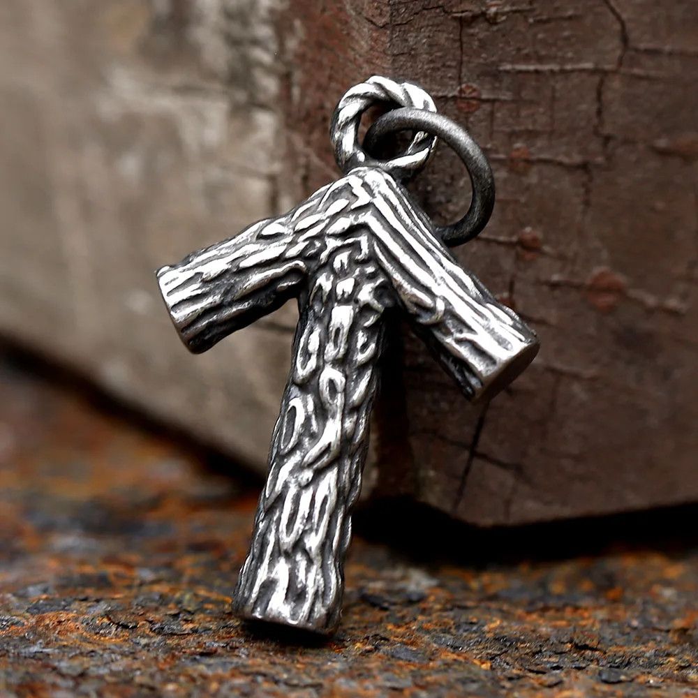 Jewelry Rune Pattern Pendant Necklace Size ONE SIZE - 1 Thumbnail