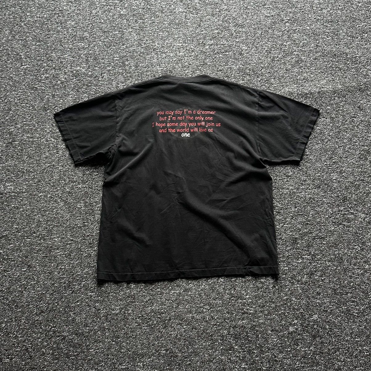 Band Tees × Vintage vintage 90 s John Lennon Imagine portrait bootleg tee Size US XL / EU 56 / 4 - 6 Thumbnail
