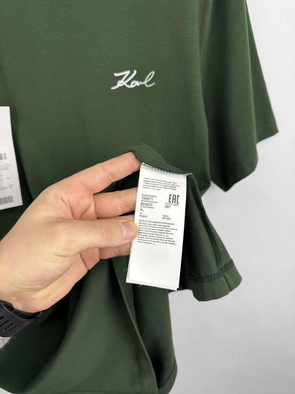 Karl Lagerfeld 🇫🇷 New❗️Karl Lagerfeld Classic Luxury T-Shirt Rare Size US XL / EU 56 / 4 - 10 Thumbnail