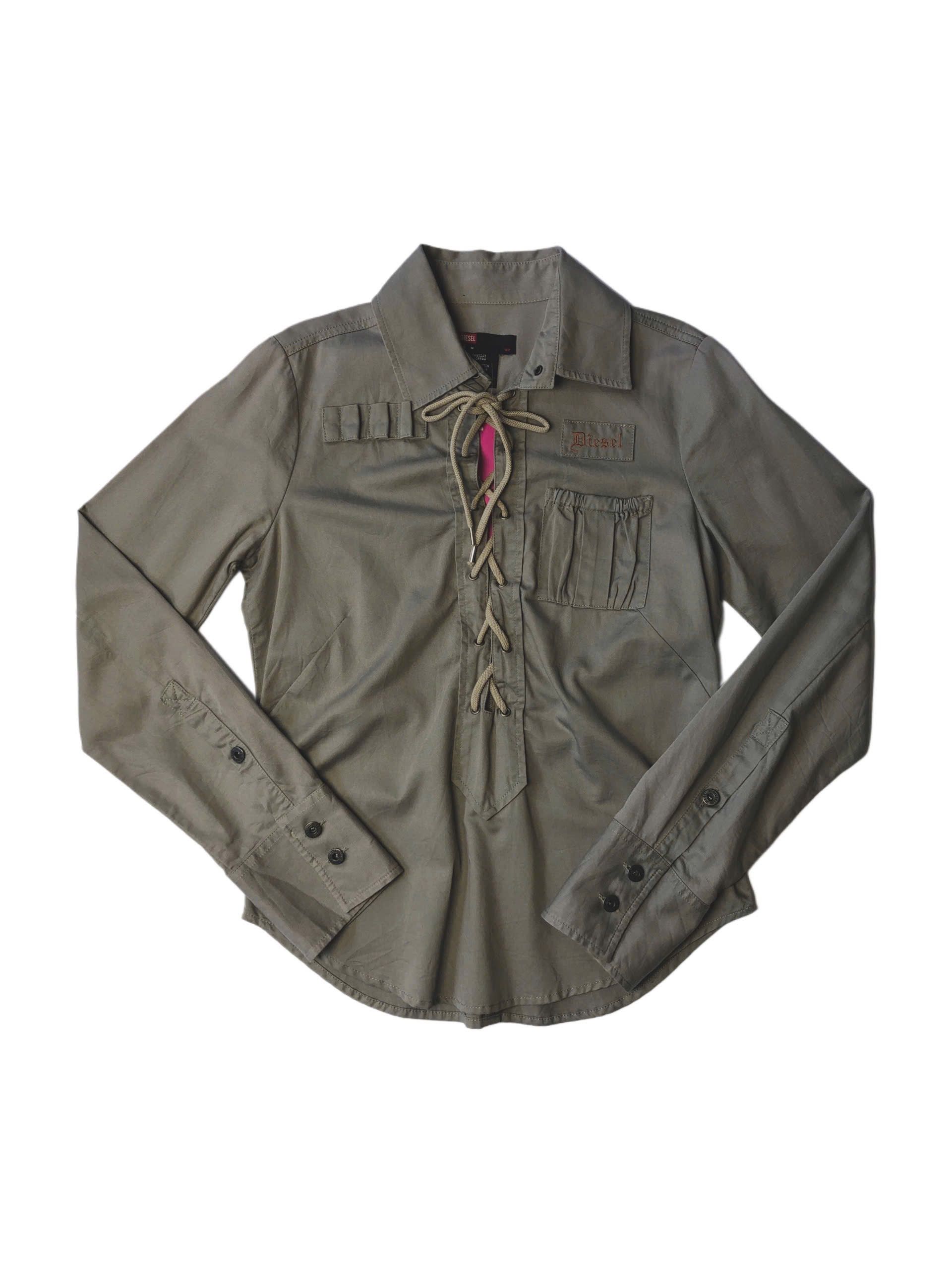 Diesel lace-up shirt