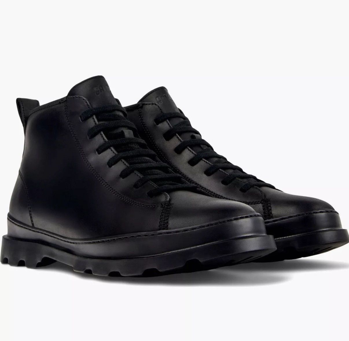 Camper Brutus Men’s Boots Black Leather New Size 41 EU 8US