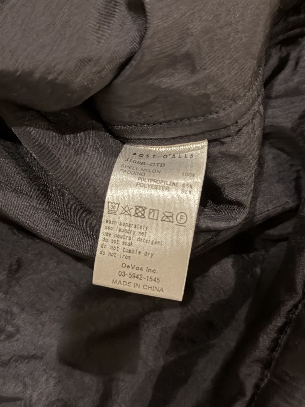 Post Overalls post overalls #3109B-CTB POST Chinois DV thinsulate black 3M Size US XL / EU 56 / 4 - 5 Thumbnail