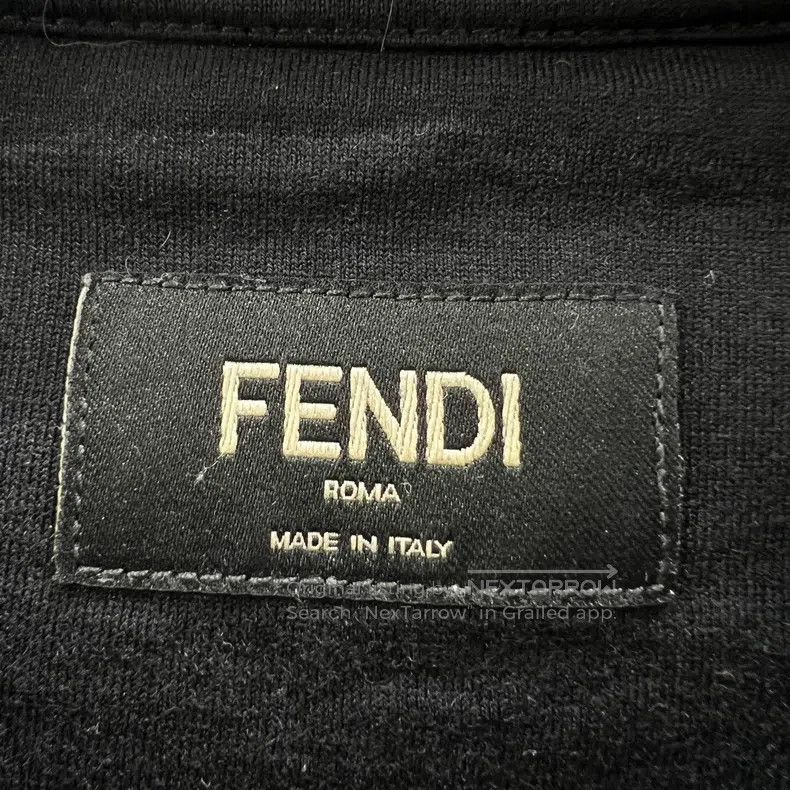 Fendi Fendi Slogan Letter Logo Short Sleeve - Cotton Size US M / EU 48-50 / 2 - 3 Thumbnail