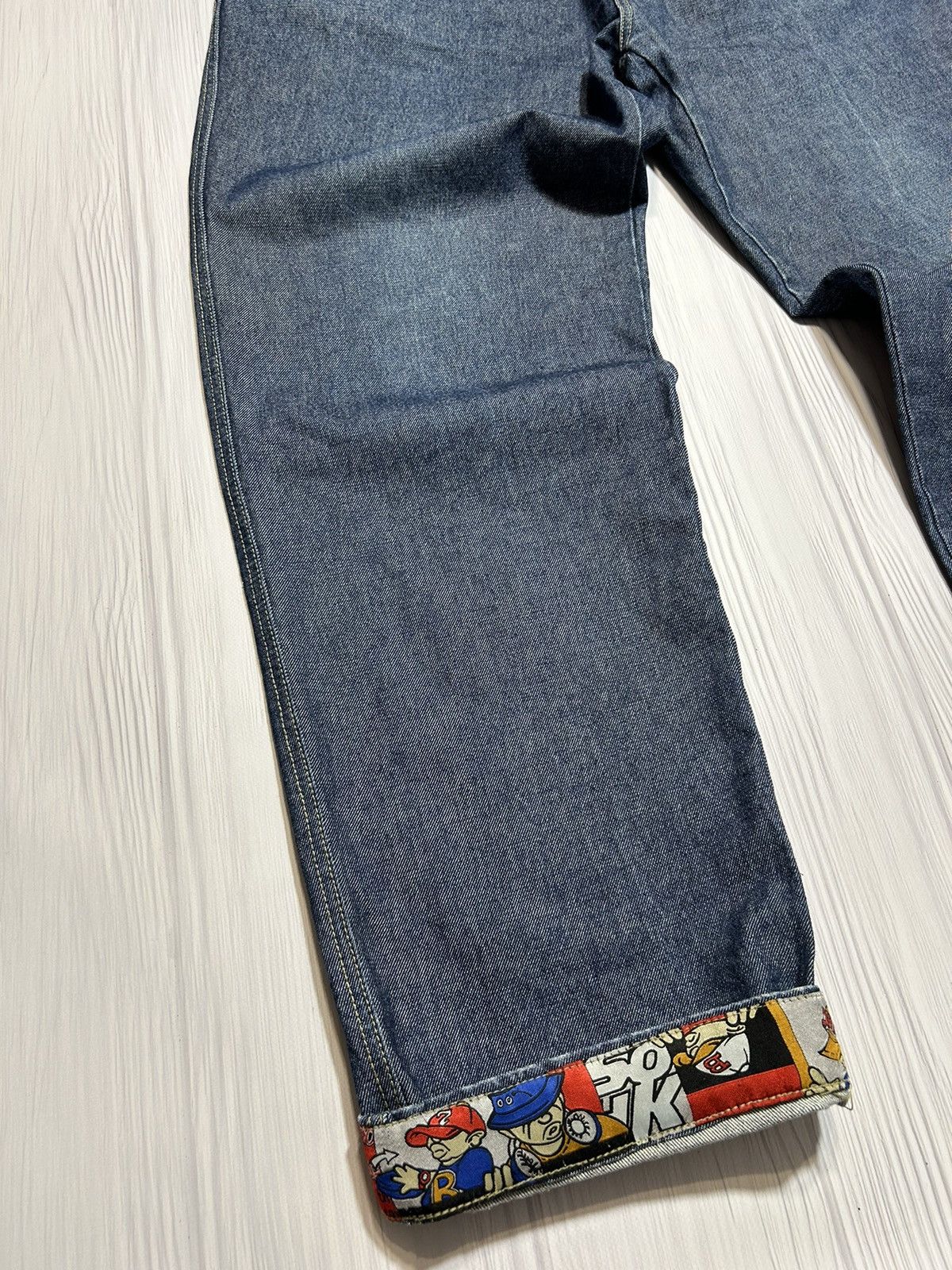 Vintage Rare SOHK School Of Hard Knocks Embroidered Logo Denim Pants Size US 36 / EU 52 - 5 Thumbnail