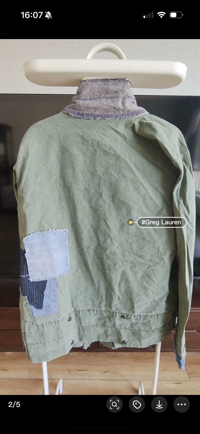 Greg Lauren greg lauren Green Taoist robe 2506-Nextarrow Size US M / EU 48-50 / 2 - 3 Thumbnail